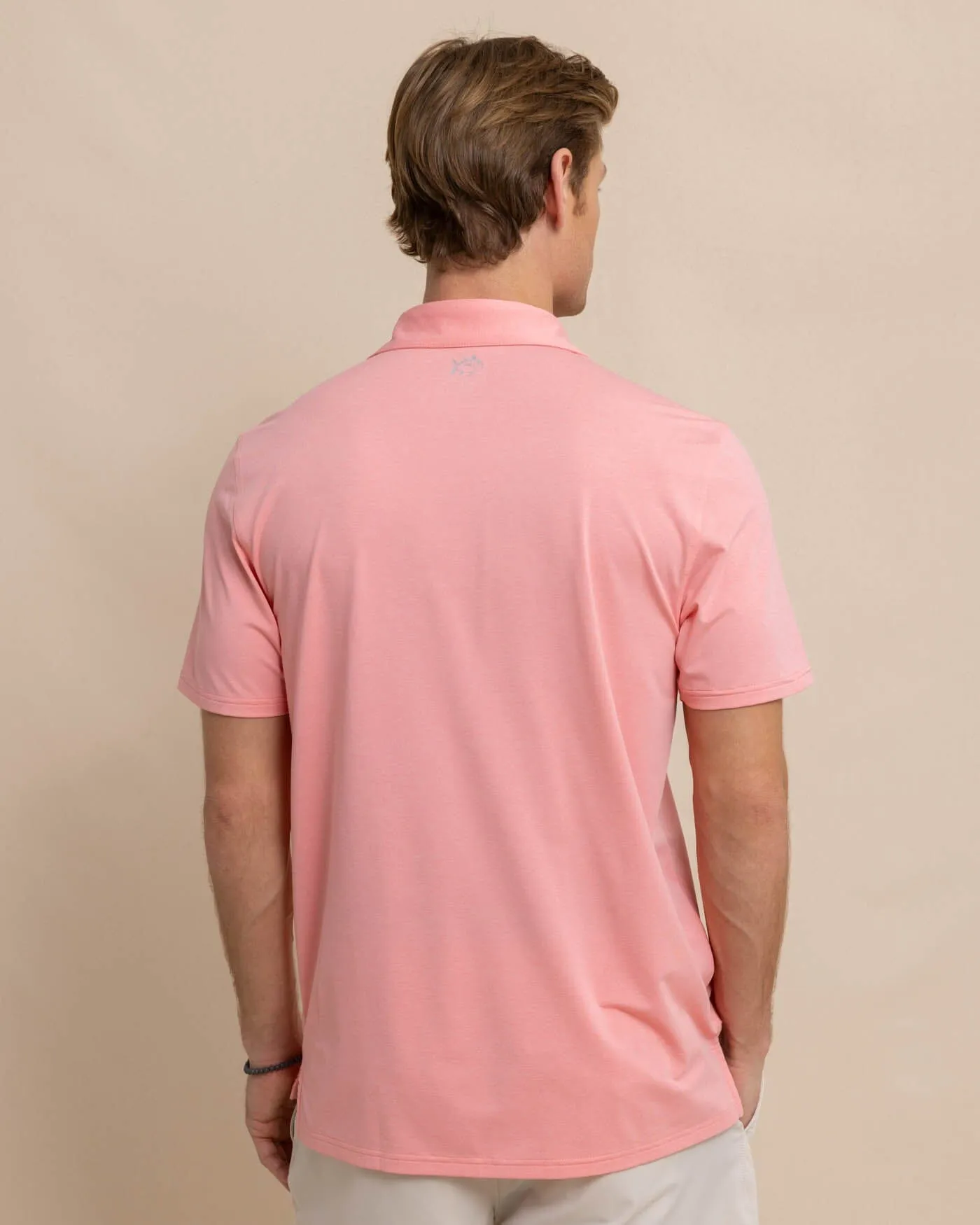 brrr°®-eeze Heather Performance Polo Shirt - Heather Flamingo Pink sold by Southern Tide product image thumbnail 5