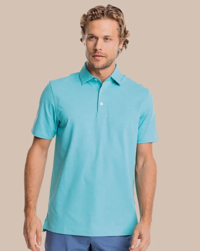 brrr°®-eeze Heather Performance Polo Shirt - Heather Tidal Wave sold by Southern Tide