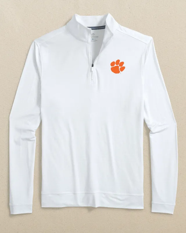 Clemson Tigers Cruiser ST Geo Printed Quarter Zip sold by Southern Tide