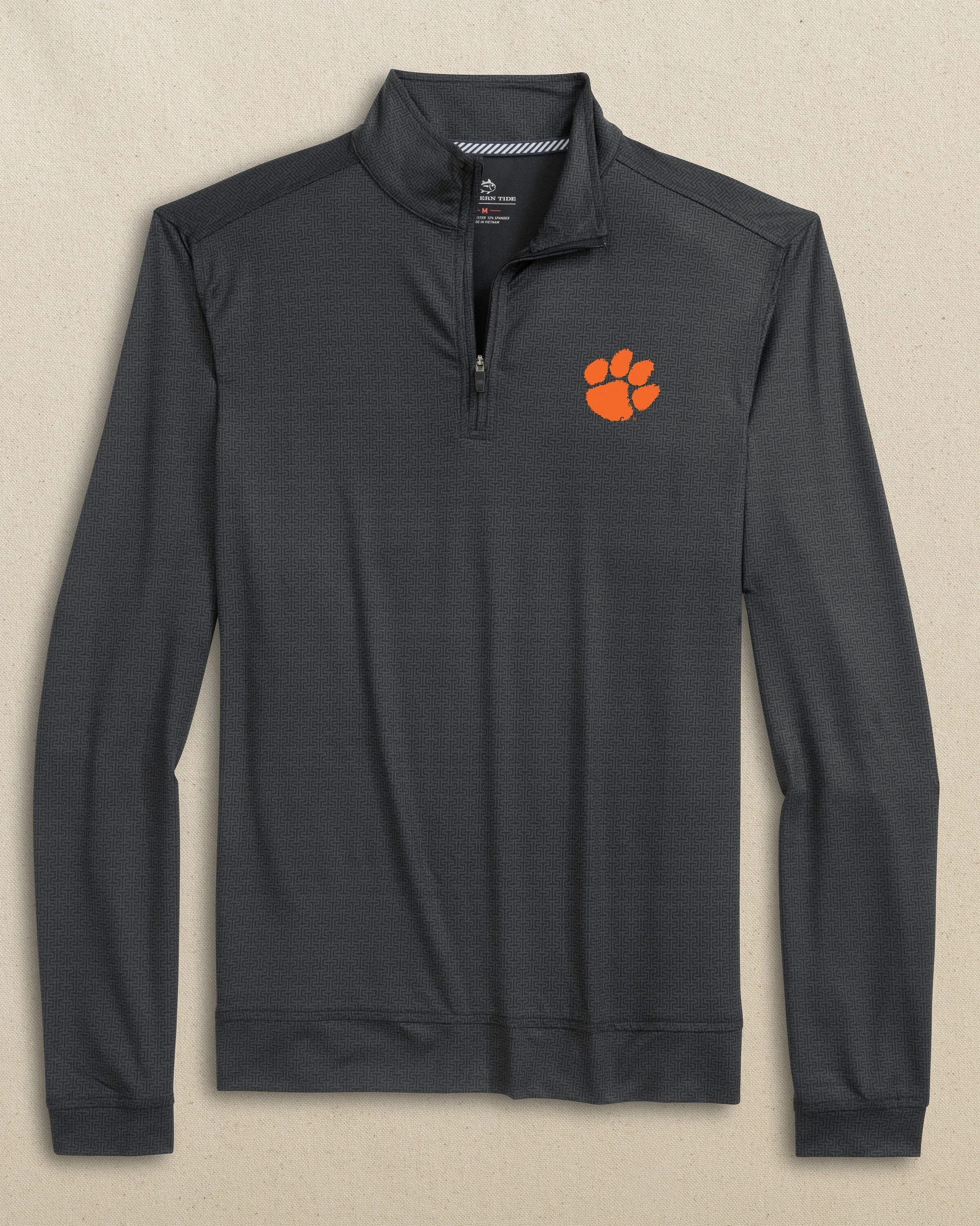 Clemson Tigers Cruiser ST Geo Printed Quarter Zip sold by Southern Tide product image thumbnail 4