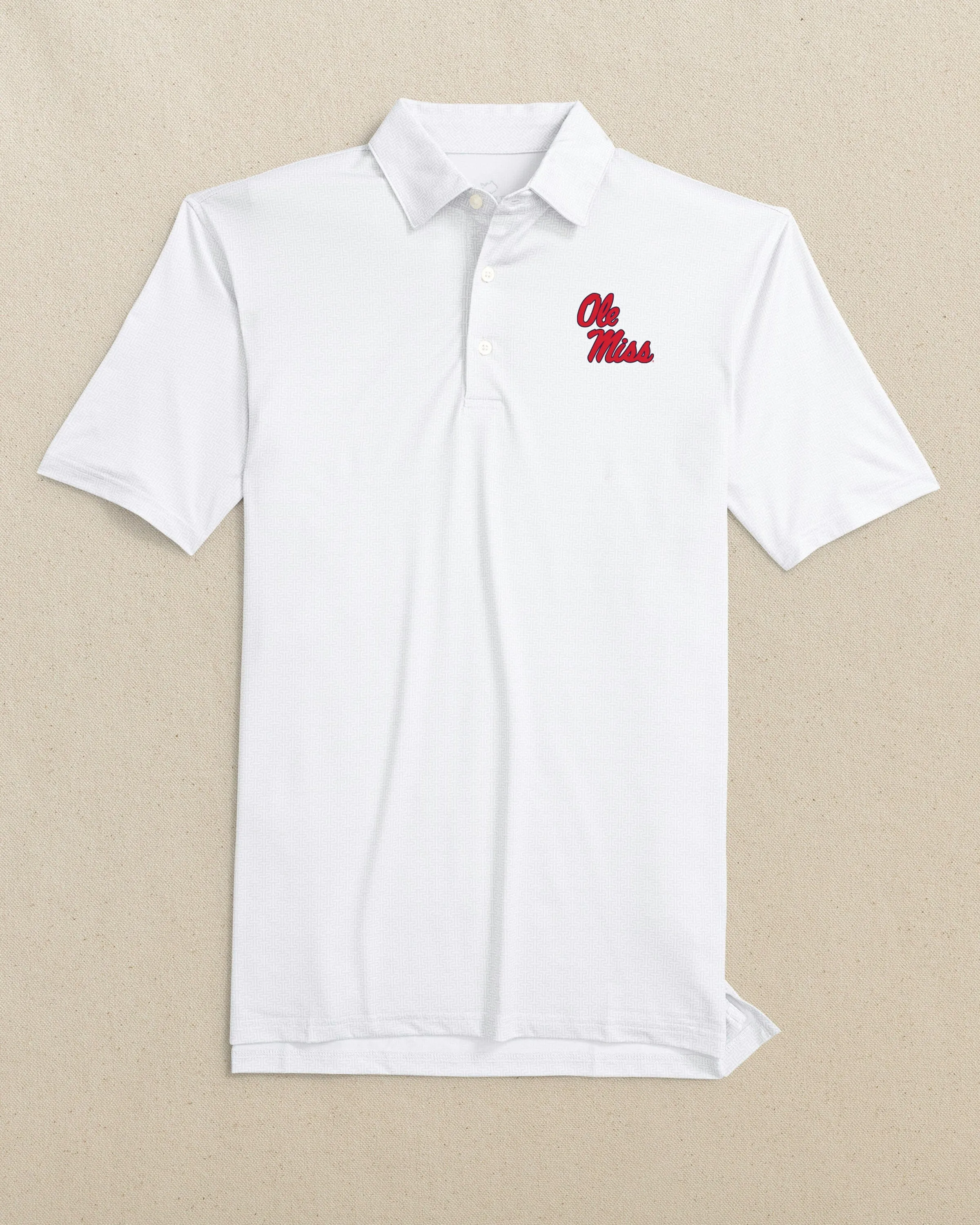 Ole Miss Rebels Driver ST Geo Printed Polo sold by Southern Tide