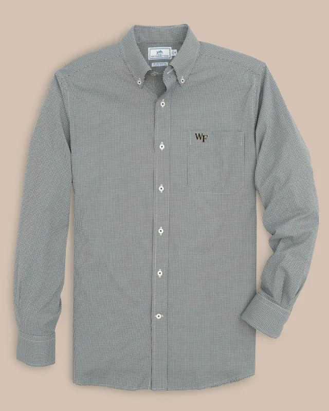 Wake Forest Gingham Button Down Shirt sold by Southern Tide