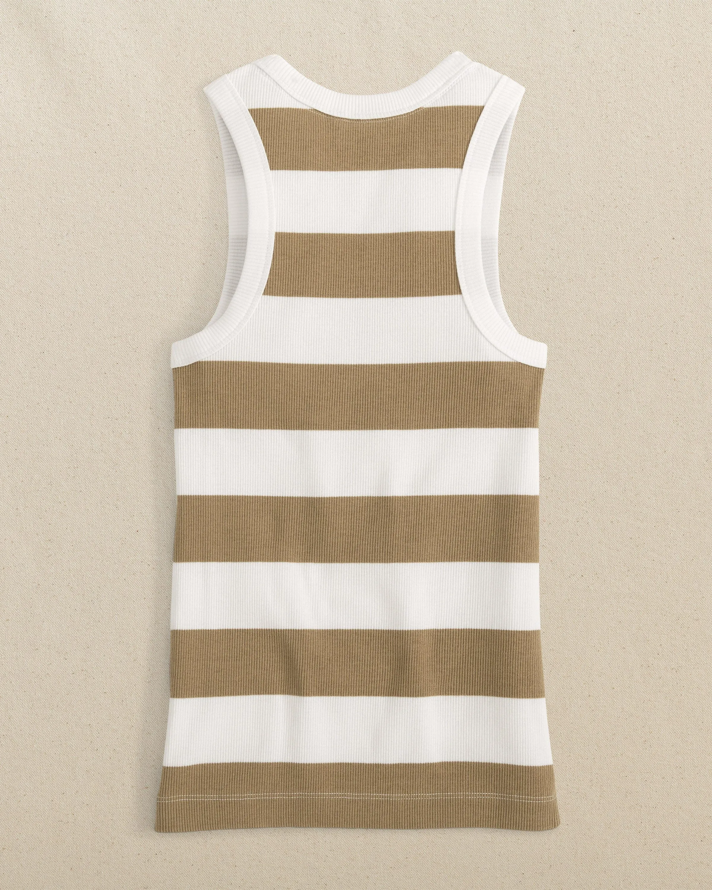 Ryan Striped Rib Tank - Travertine sold by Southern Tide product image thumbnail 2