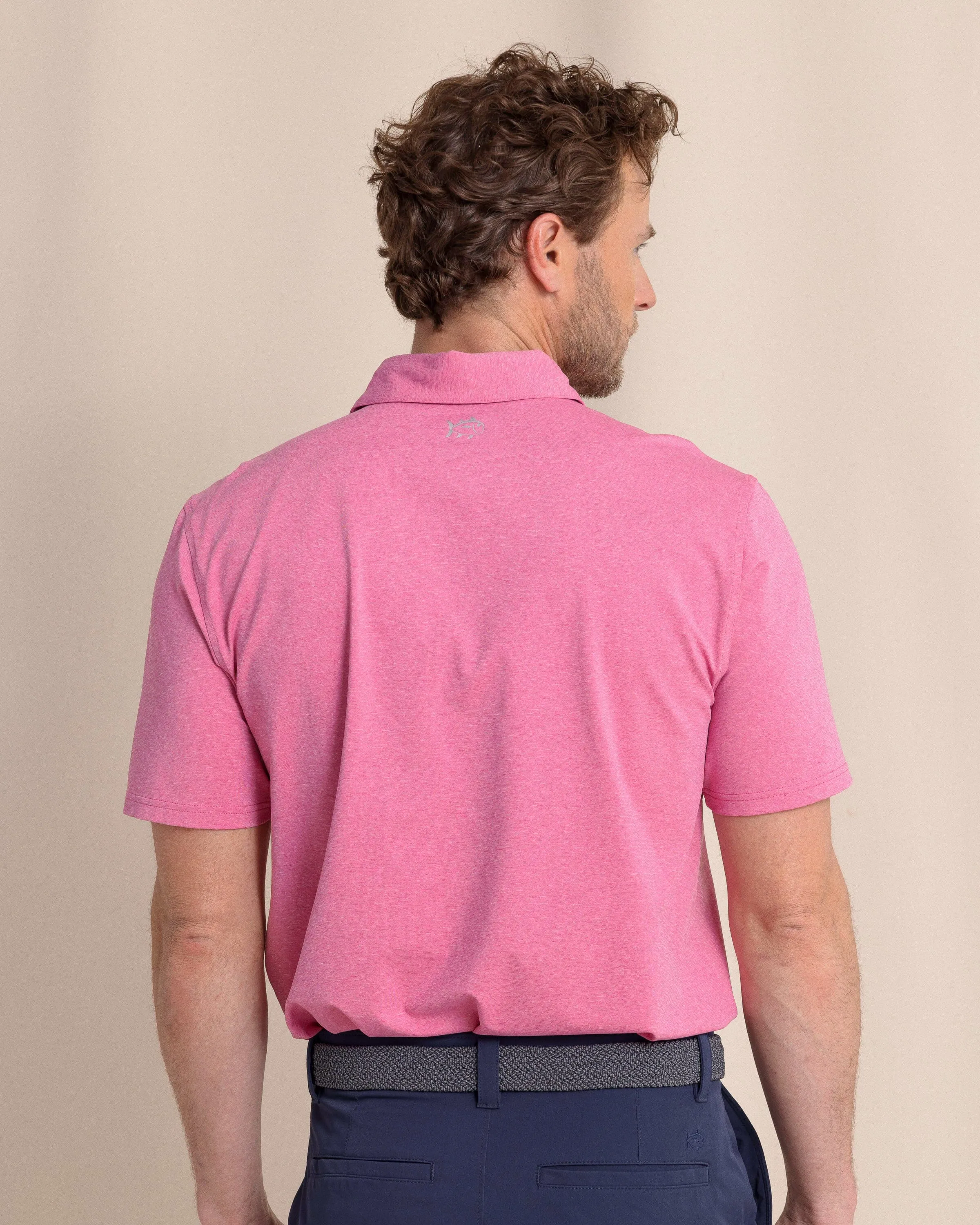 brrr°®-eeze Heather Performance Polo Shirt - Heather Very Berry sold by Southern Tide product image thumbnail 5