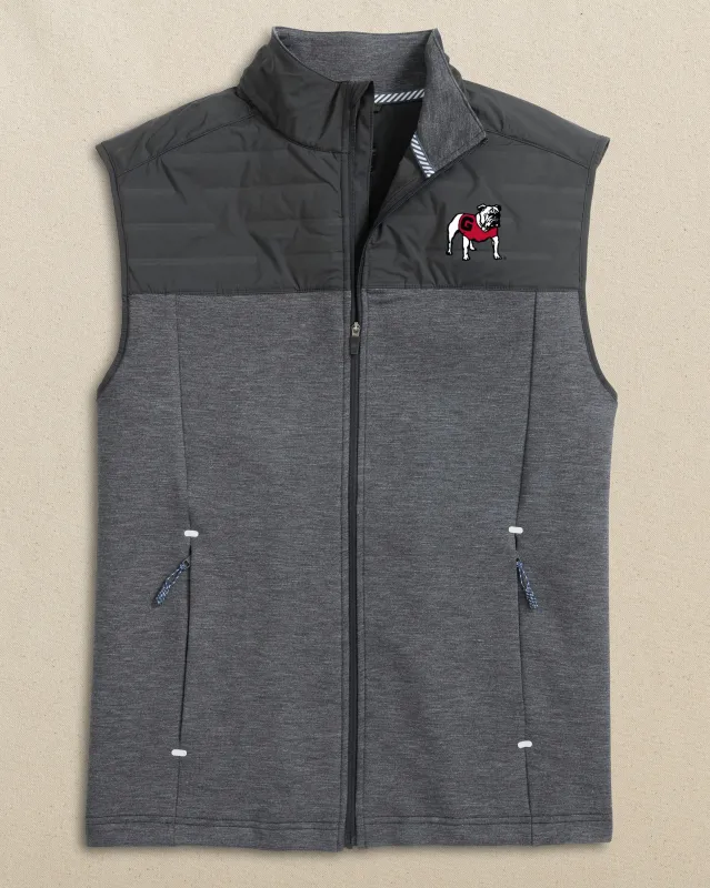 Georgia Bulldogs Coligny Quilted Vest made by Southern Tide