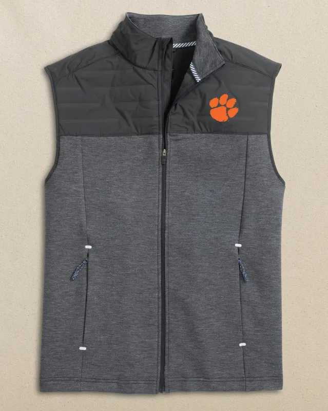 Clemson Tigers Coligny Quilted Vest made by Southern Tide
