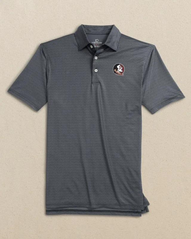 FSU Seminoles Driver ST Geo Printed Polo sold by Southern Tide