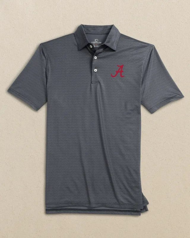 Alabama Crimson Tide Driver ST Geo Printed Polo sold by Southern Tide