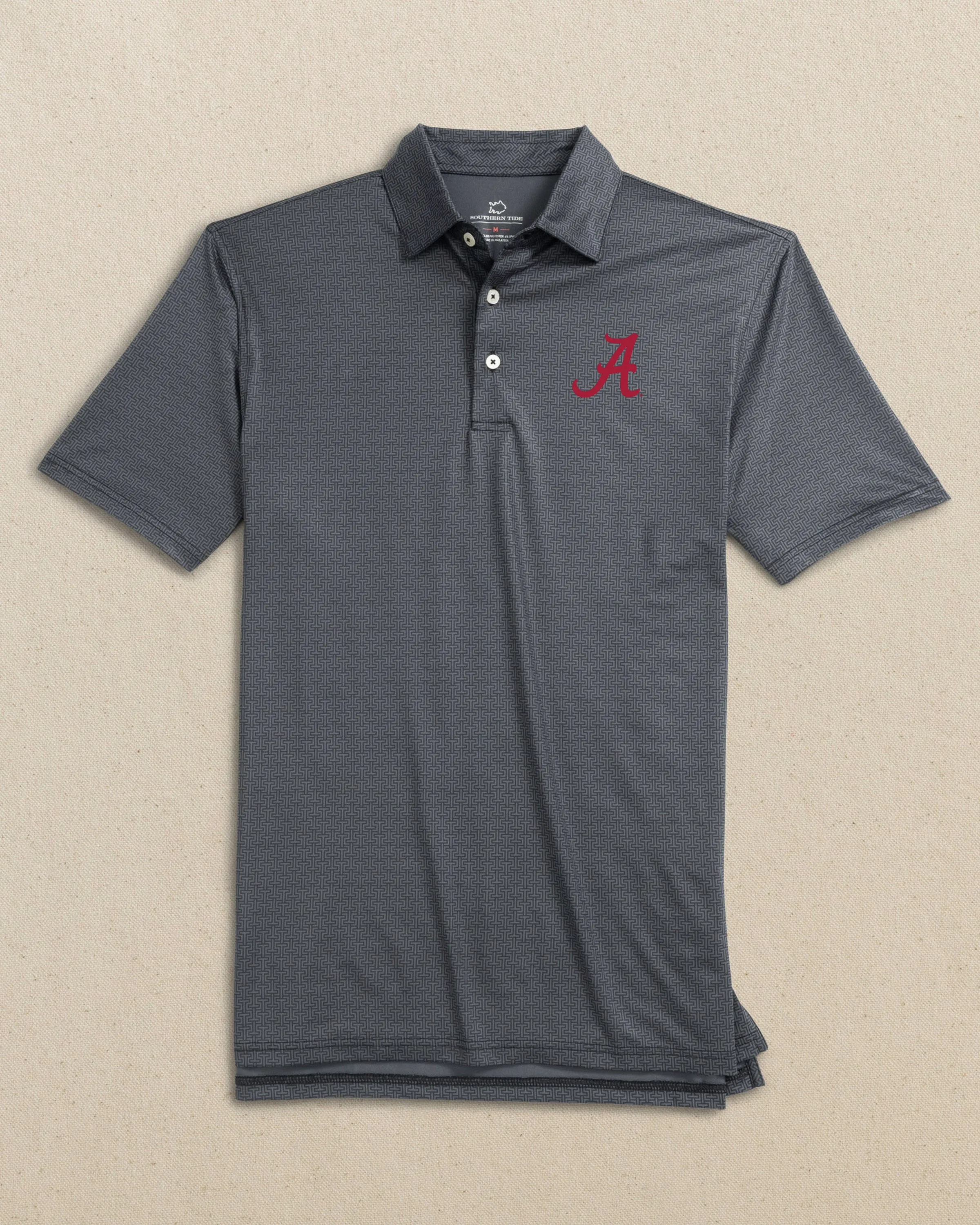 Alabama Crimson Tide Driver ST Geo Printed Polo sold by Southern Tide