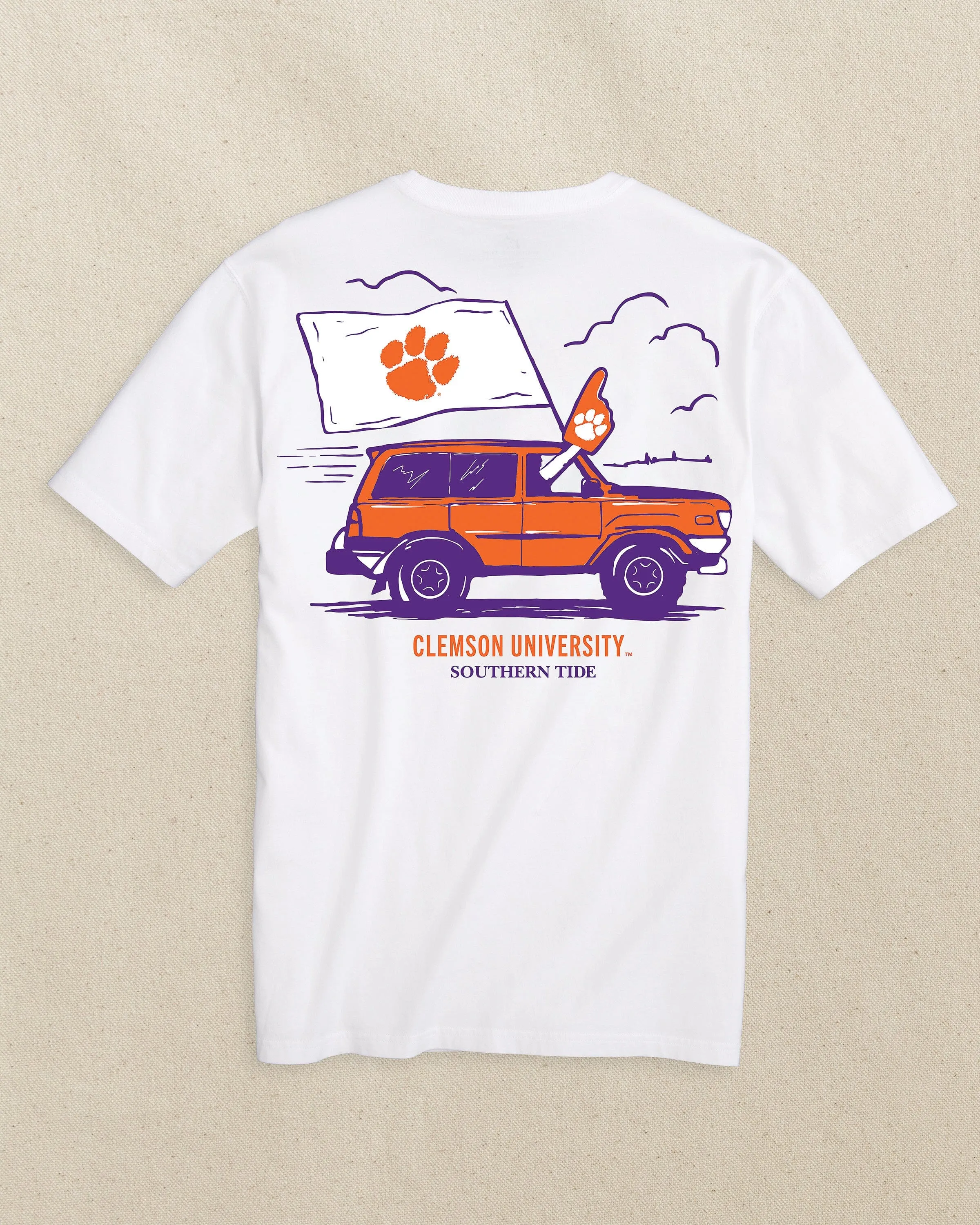 Clemson Tigers Game Bound Short Sleeve T-Shirt sold by Southern Tide