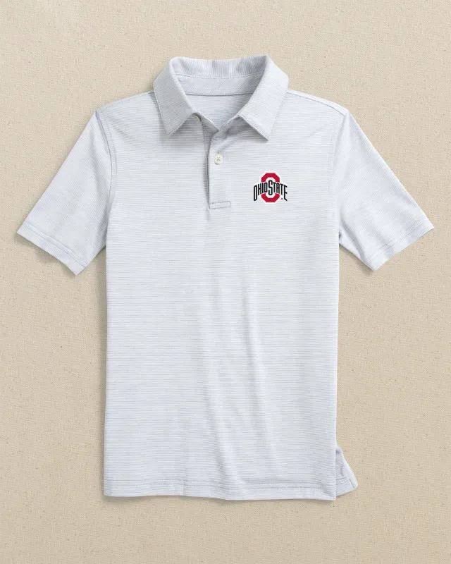 Ohio State Buckeyes Boys Driver Spacedye Polo Shirt sold by Southern Tide