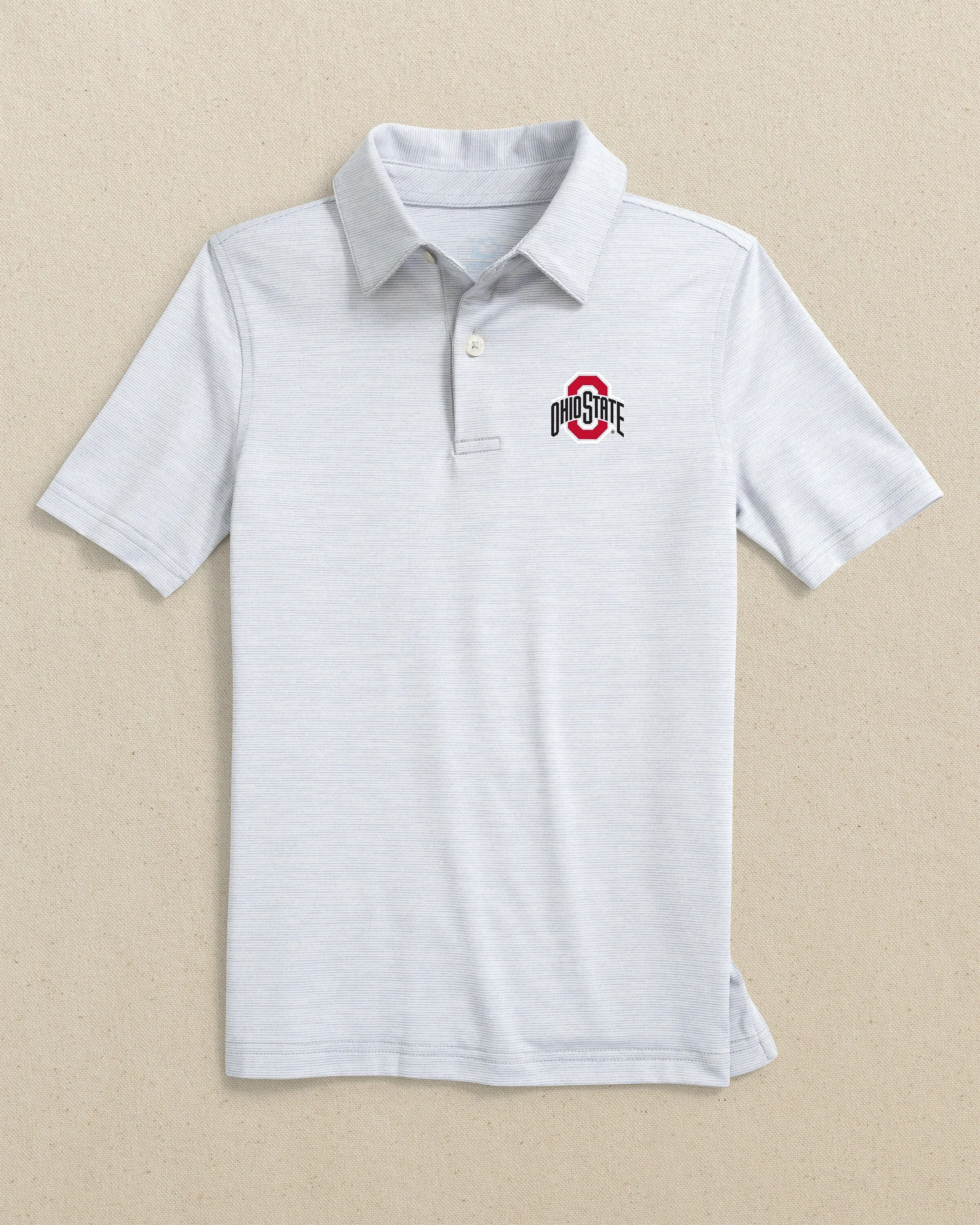 Ohio State Buckeyes Boys Driver Spacedye Polo Shirt sold by Southern Tide