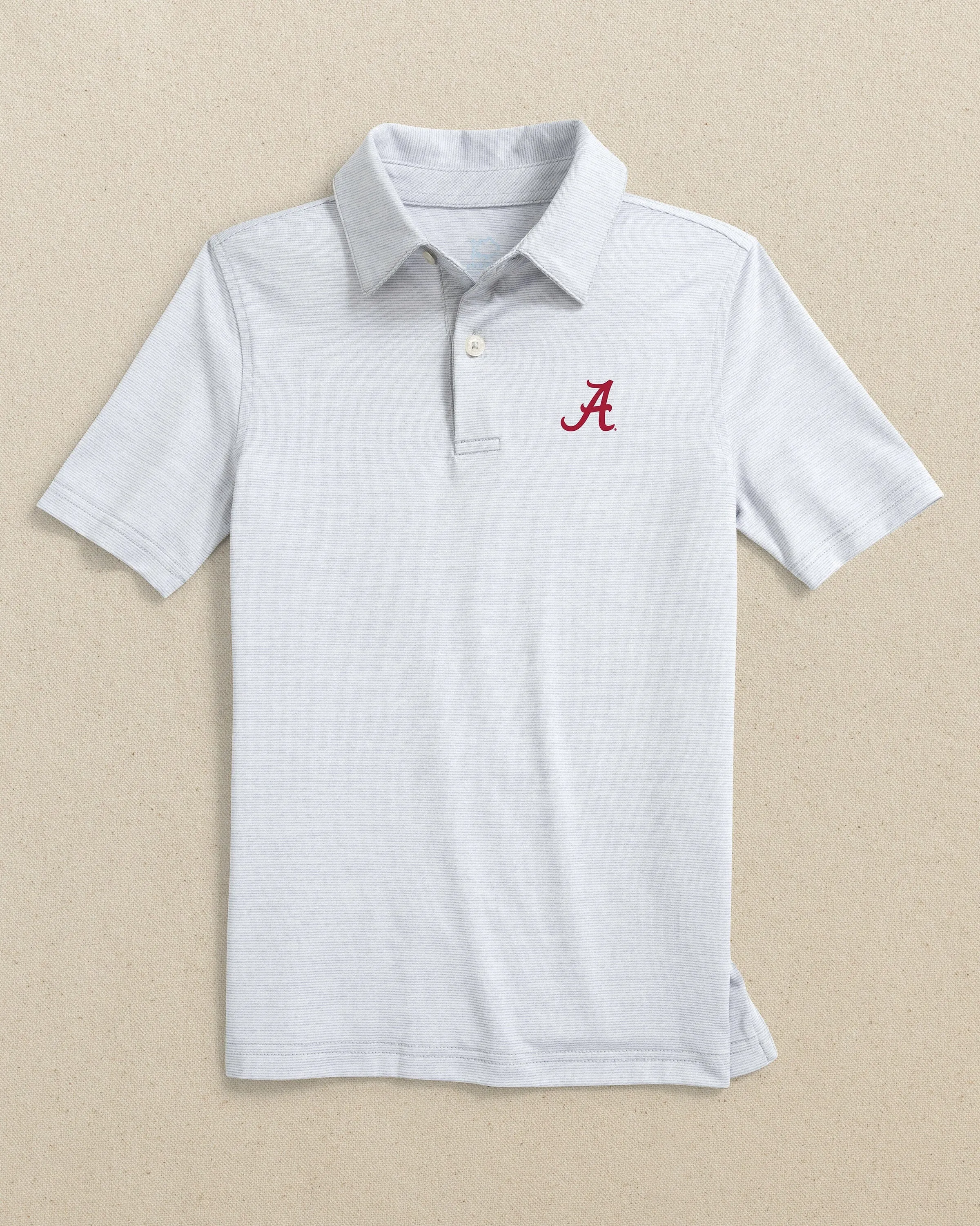 Alabama Crimson Tide Boys Driver Spacedye Polo Shirt sold by Southern Tide