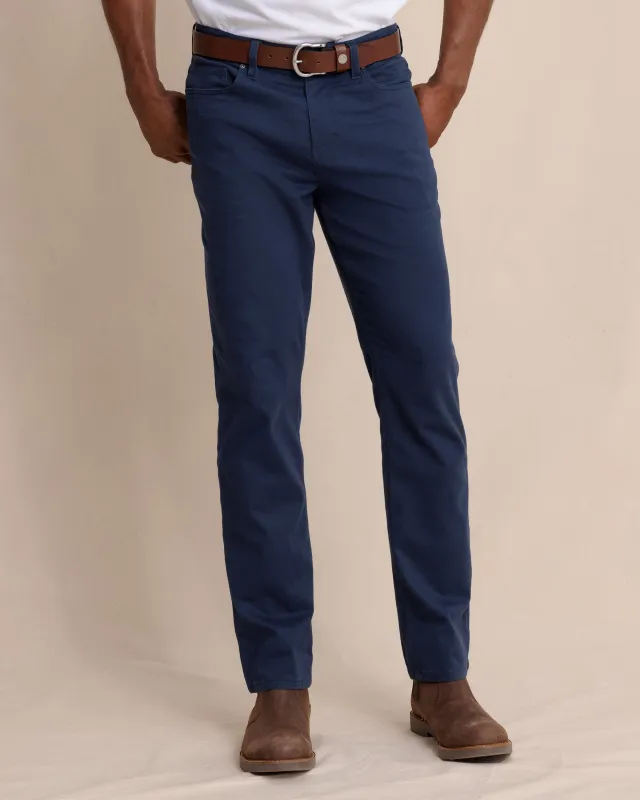 Sullivan Five Pocket Pant - Dress Blue sold by Southern Tide