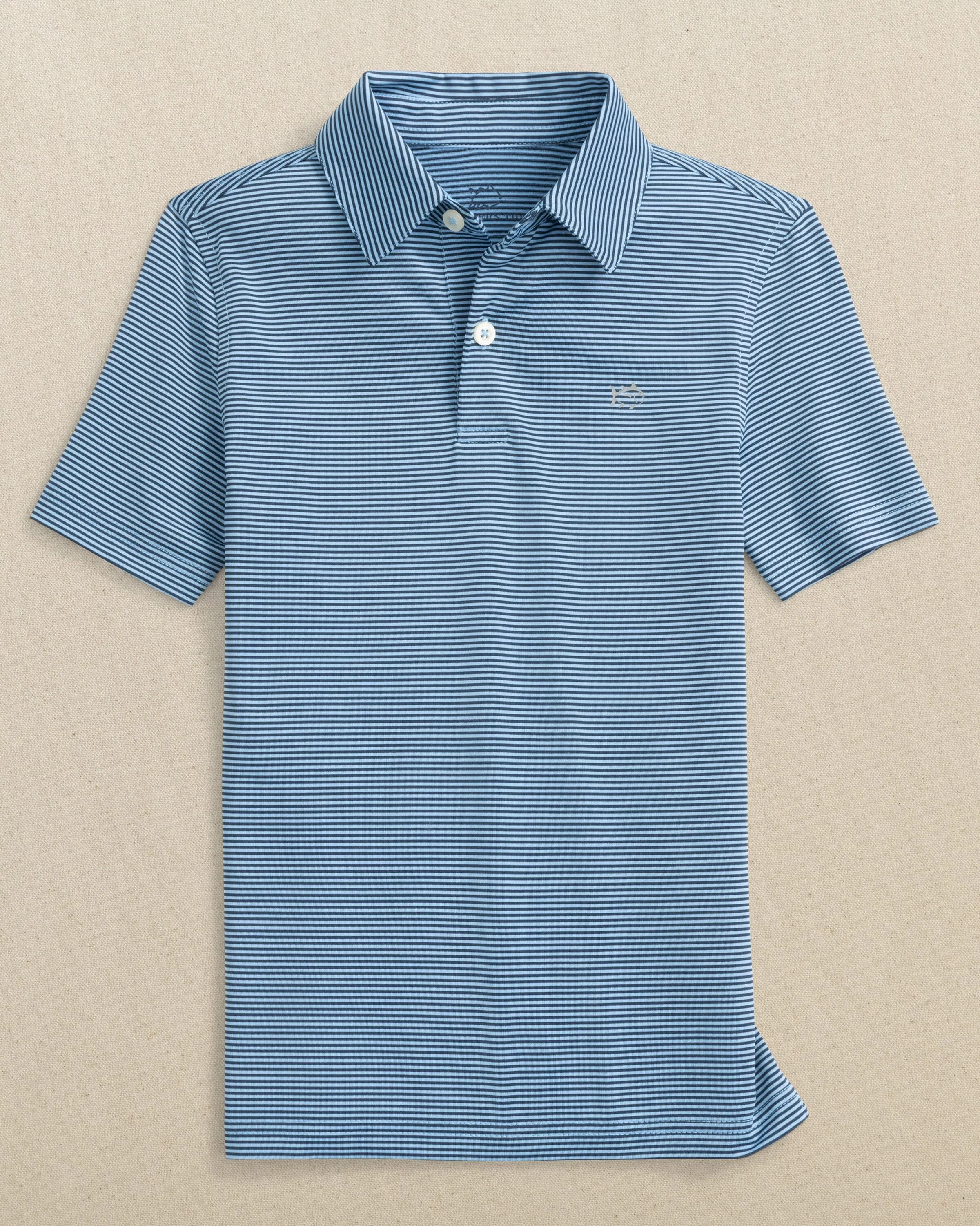 Boys Driver Meadowbrook Stripe Performance Polo sold by Southern Tide