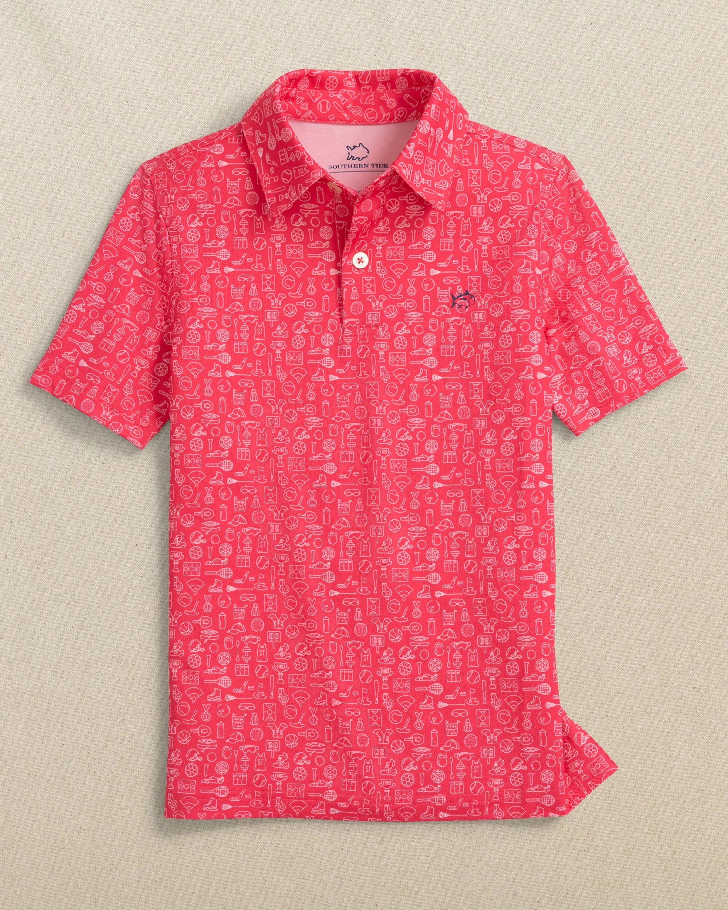 Boys Driver Finally Friday Printed Performance Polo sold by Southern Tide product image thumbnail 3