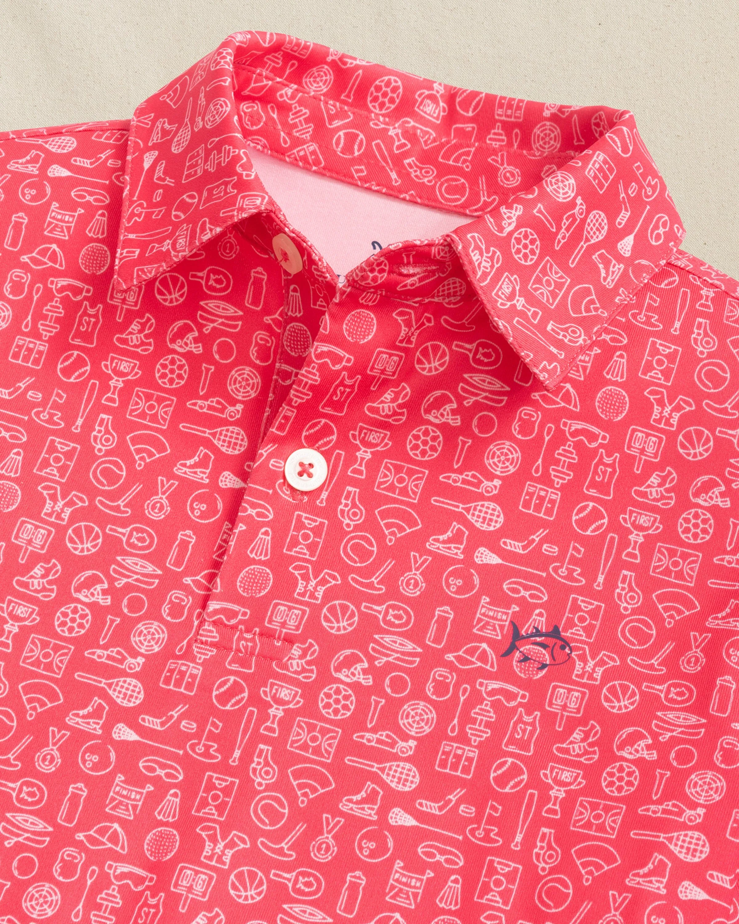 Boys Driver Finally Friday Printed Performance Polo sold by Southern Tide product image thumbnail 4