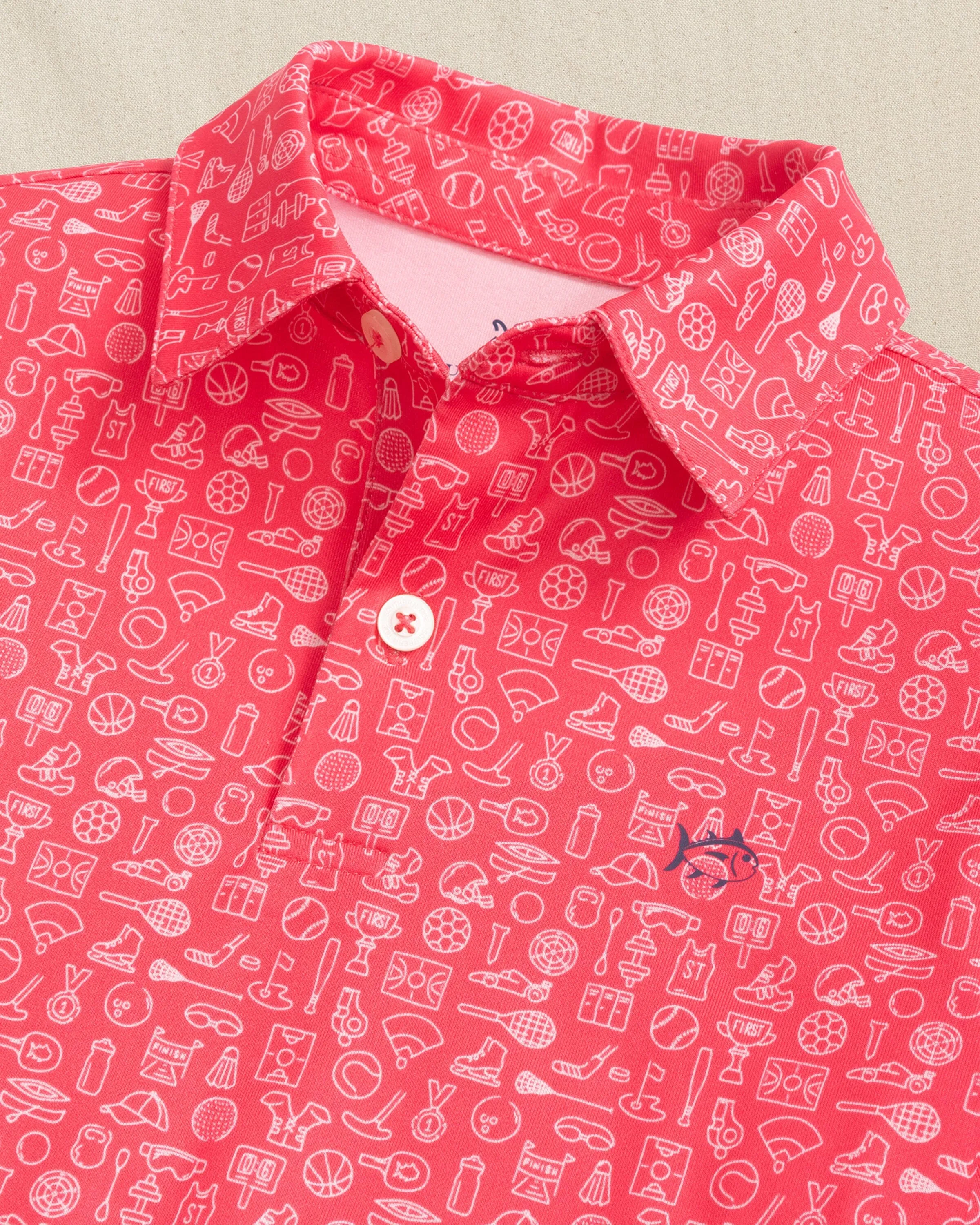Boys Driver Finally Friday Printed Performance Polo sold by Southern Tide product image thumbnail 2
