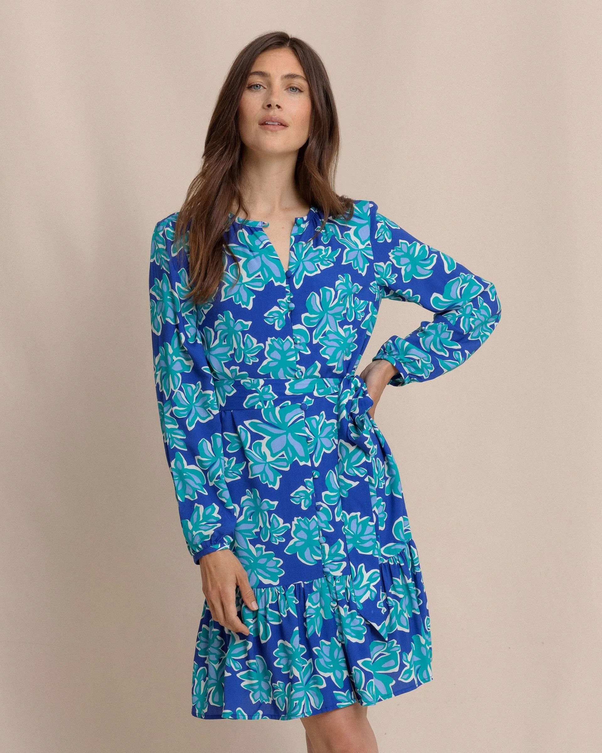 Merritt Forever Blooming Long Sleeve Dress sold by Southern Tide product image thumbnail 3