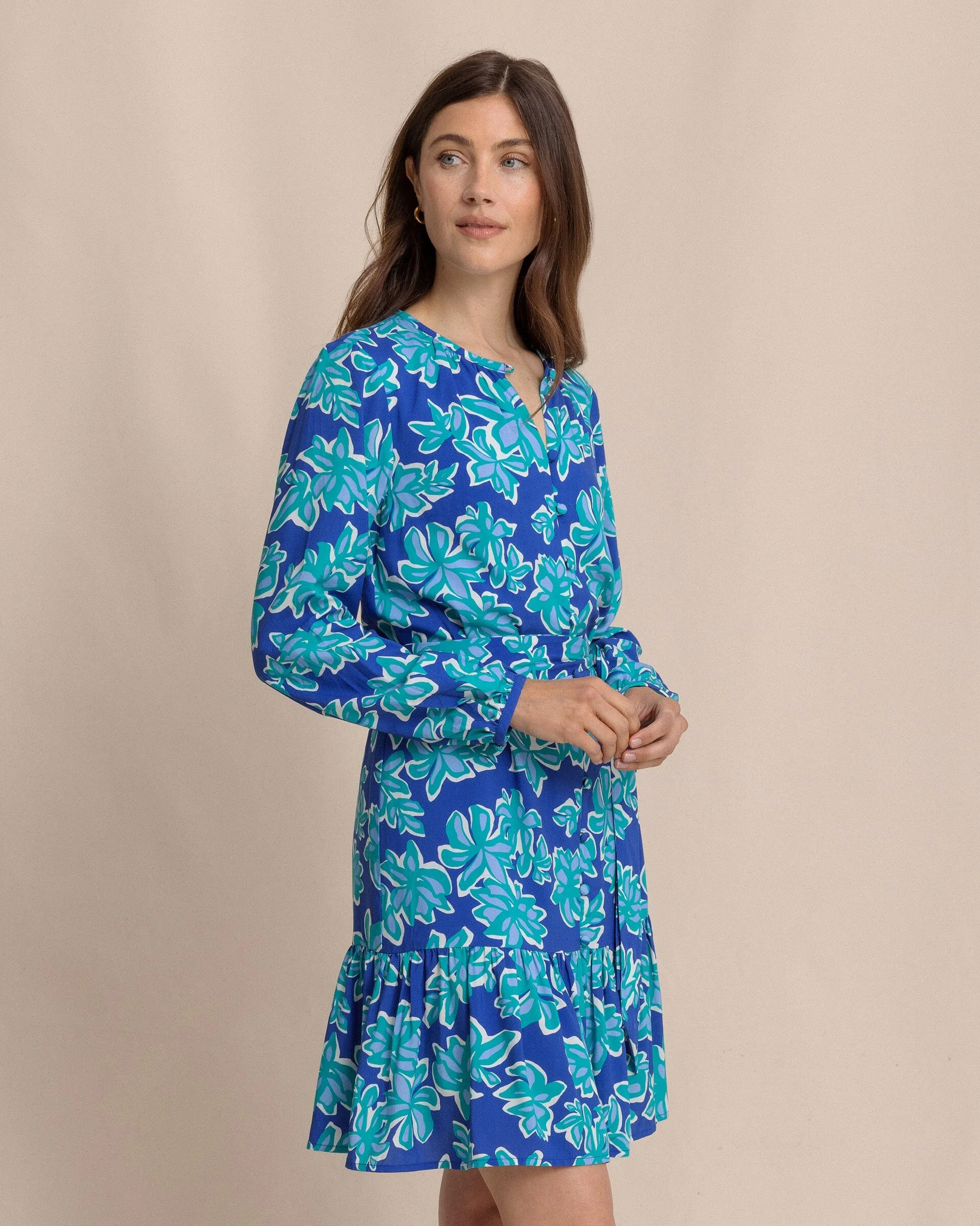 Merritt Forever Blooming Long Sleeve Dress sold by Southern Tide product image thumbnail 5