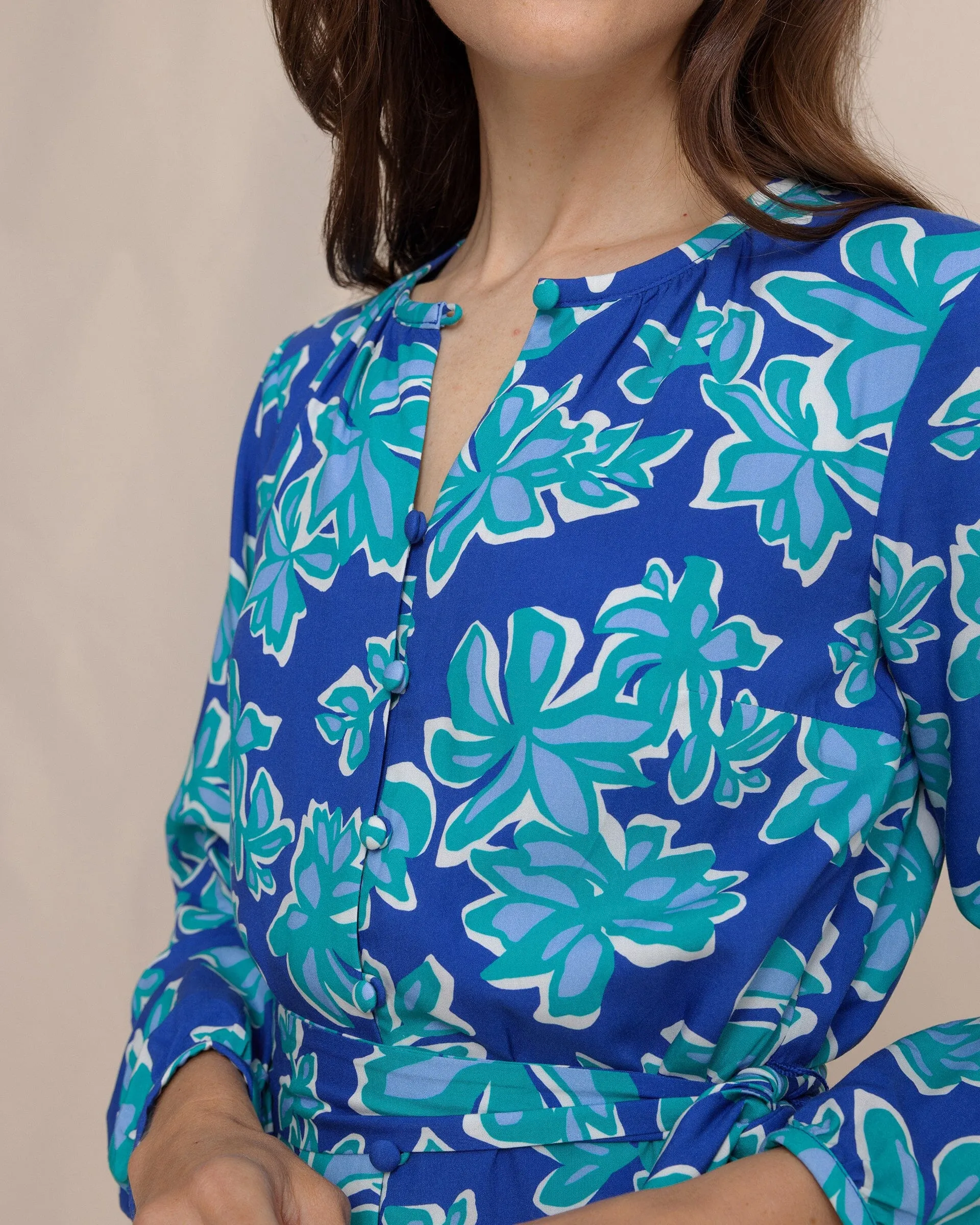 Merritt Forever Blooming Long Sleeve Dress sold by Southern Tide product image thumbnail 4