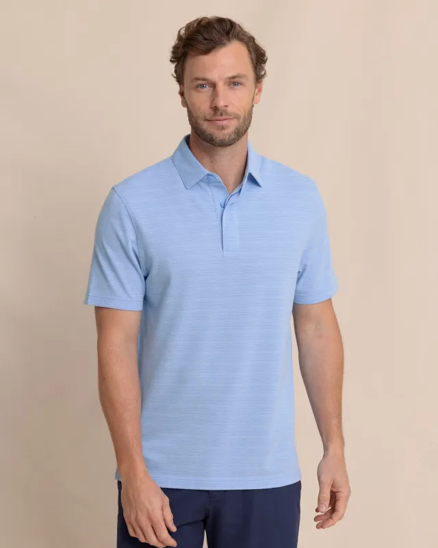 Woodland Covered Placket Polo made by Southern Tide