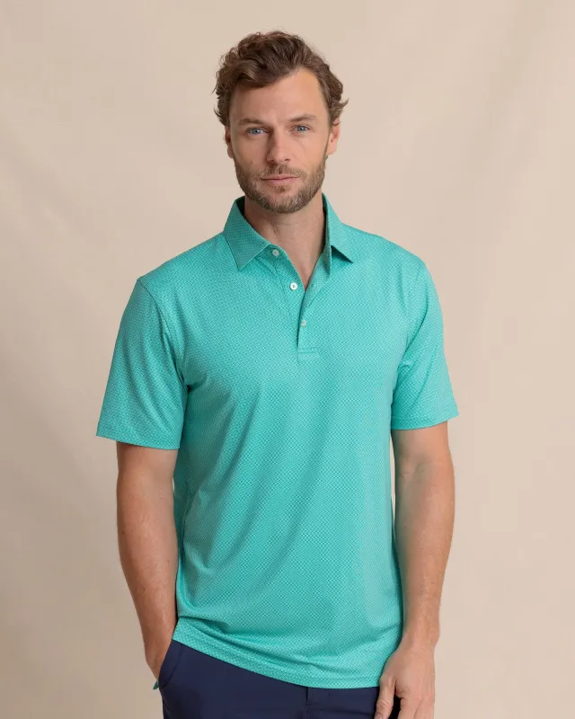 Driver Coastal Geo Printed Polo sold by Southern Tide
