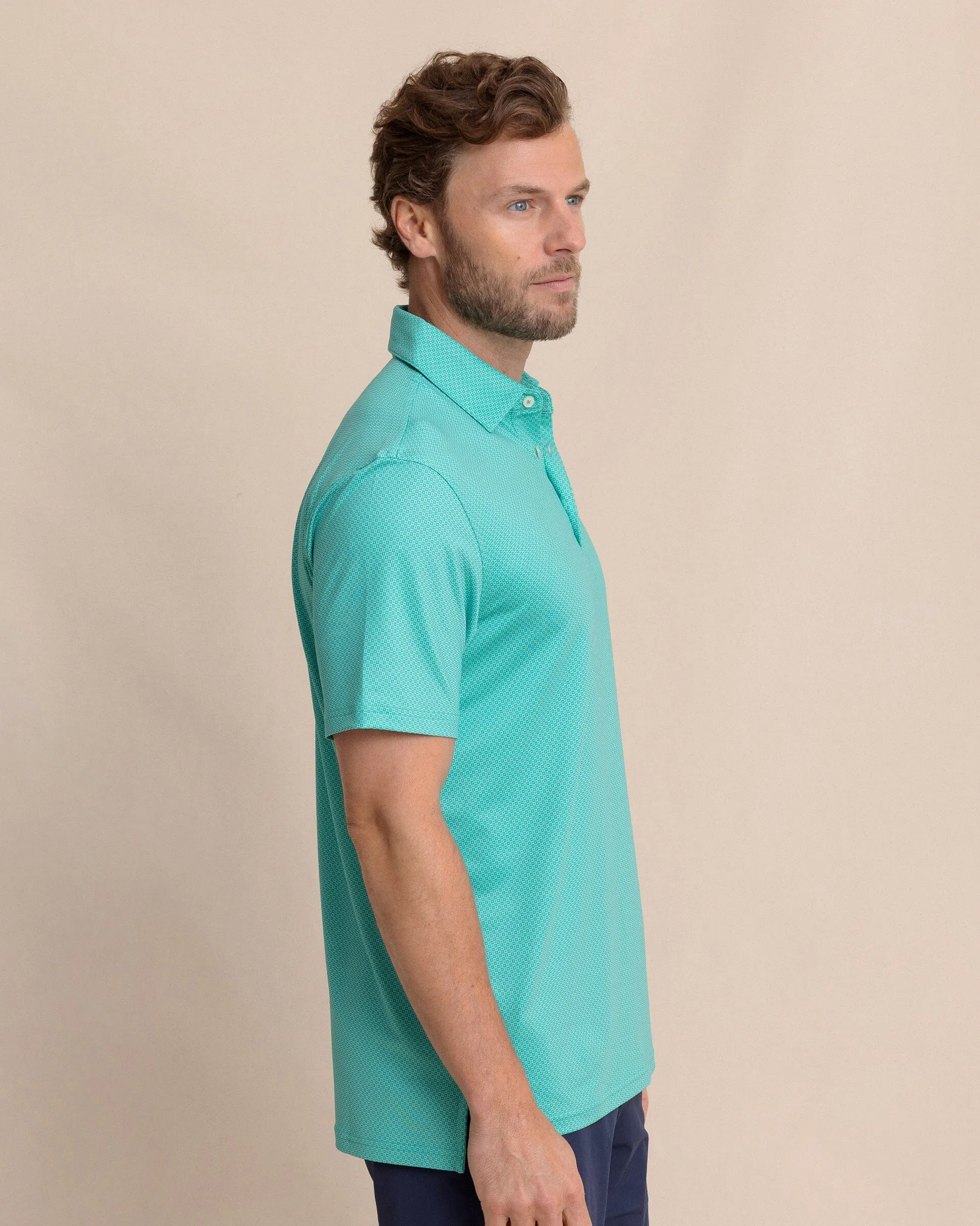 Driver Coastal Geo Printed Polo sold by Southern Tide product image thumbnail 4
