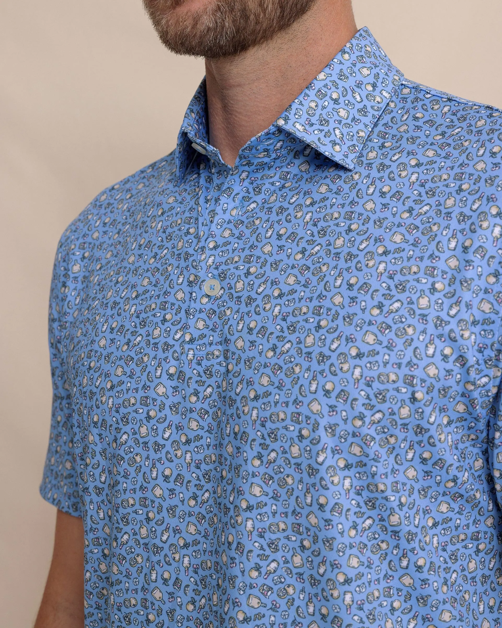 Driver I'll Have an Old Fashioned Printed Polo sold by Southern Tide product image thumbnail 2