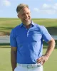 brrr°®-eeze Heather Performance Polo Shirt - Heather Dazzling Blue sold by Southern Tide