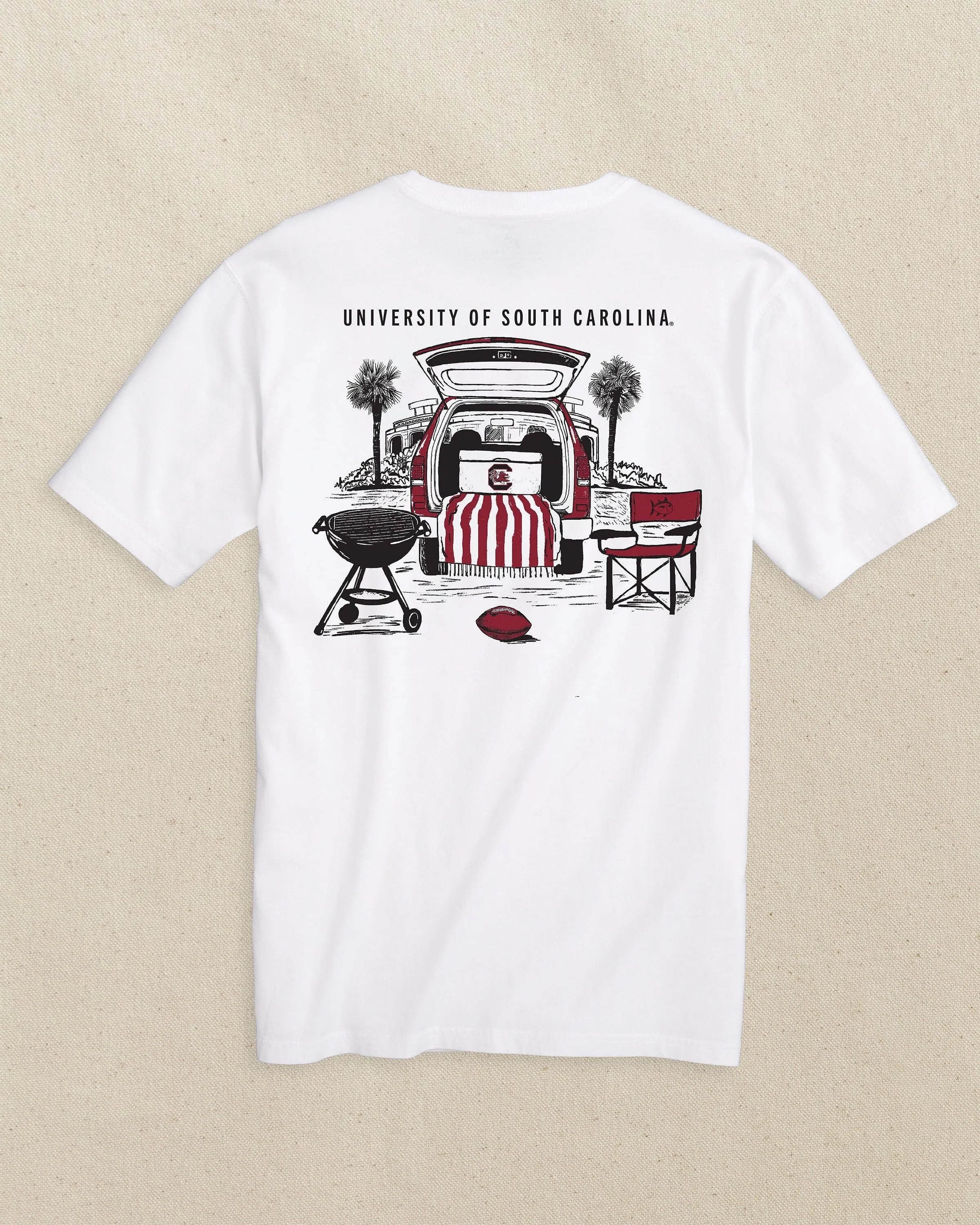 USC Gamecocks Stadium View Short Sleeve T-Shirt sold by Southern Tide