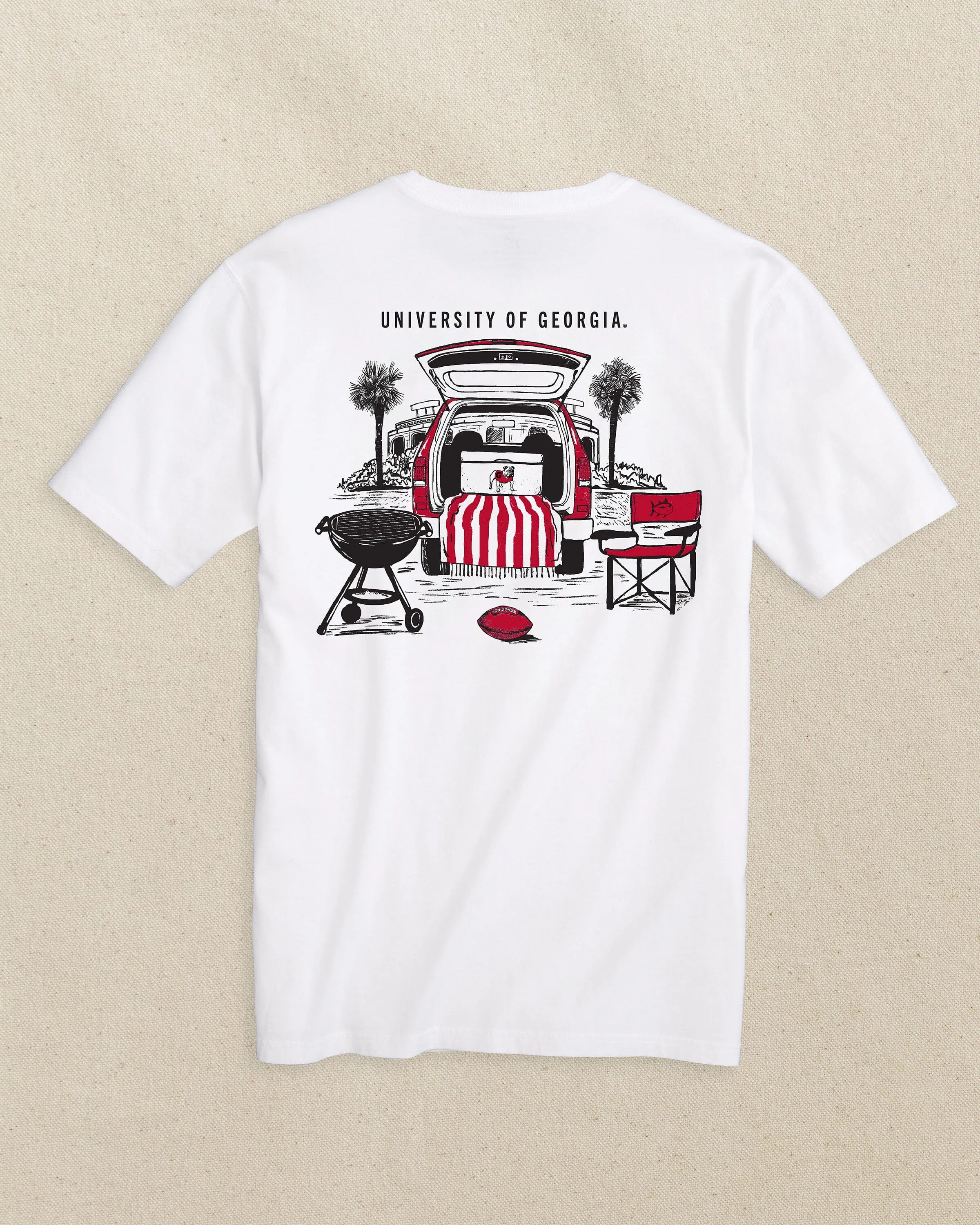 Georgia Bulldogs Stadium View Short Sleeve T-Shirt sold by Southern Tide