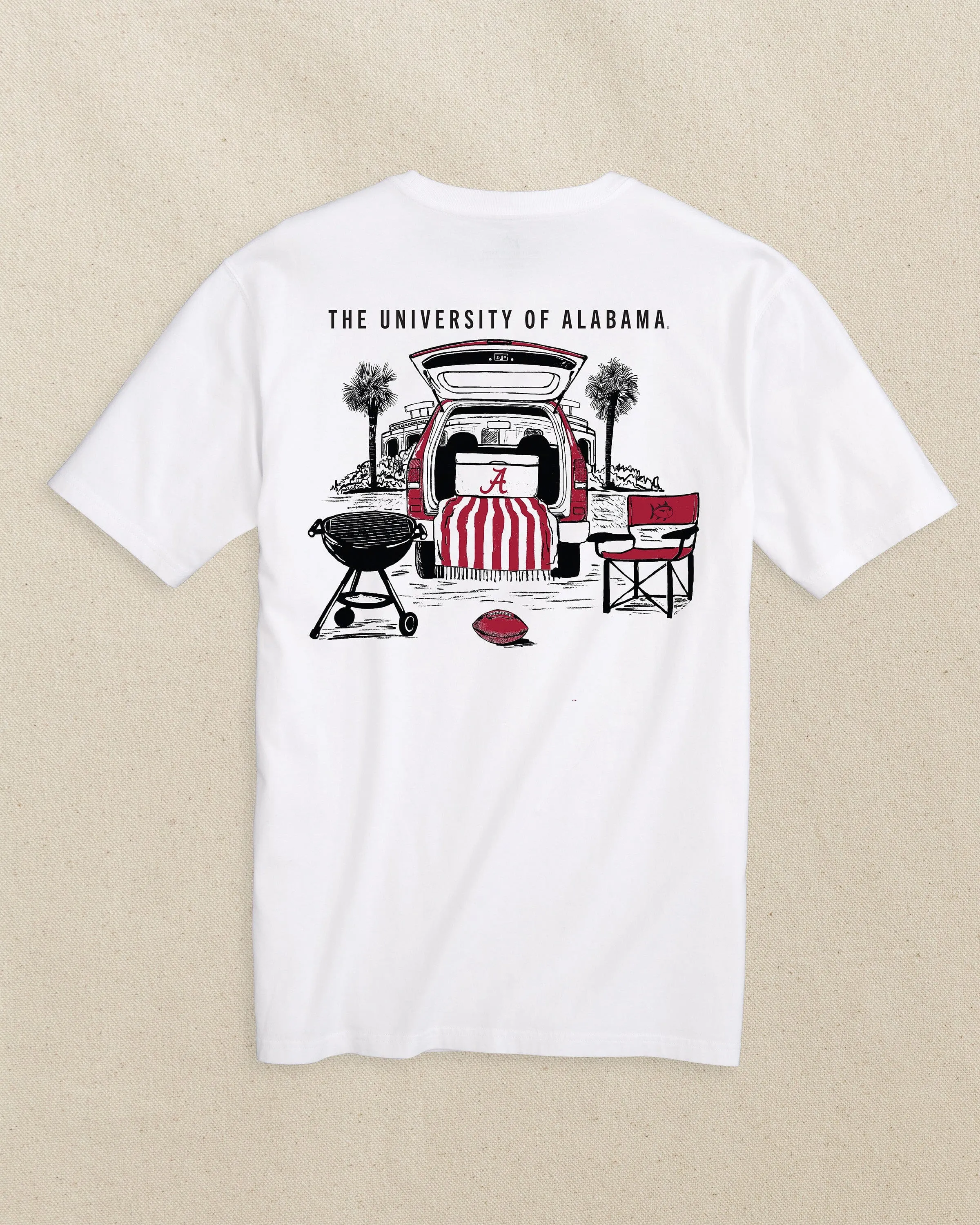 Alabama Crimson Tide Stadium View Short Sleeve T-Shirt sold by Southern Tide