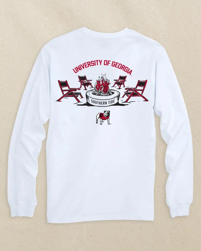 Georgia Bulldogs Gameday Bonfire Long Sleeve T-Shirt sold by Southern Tide