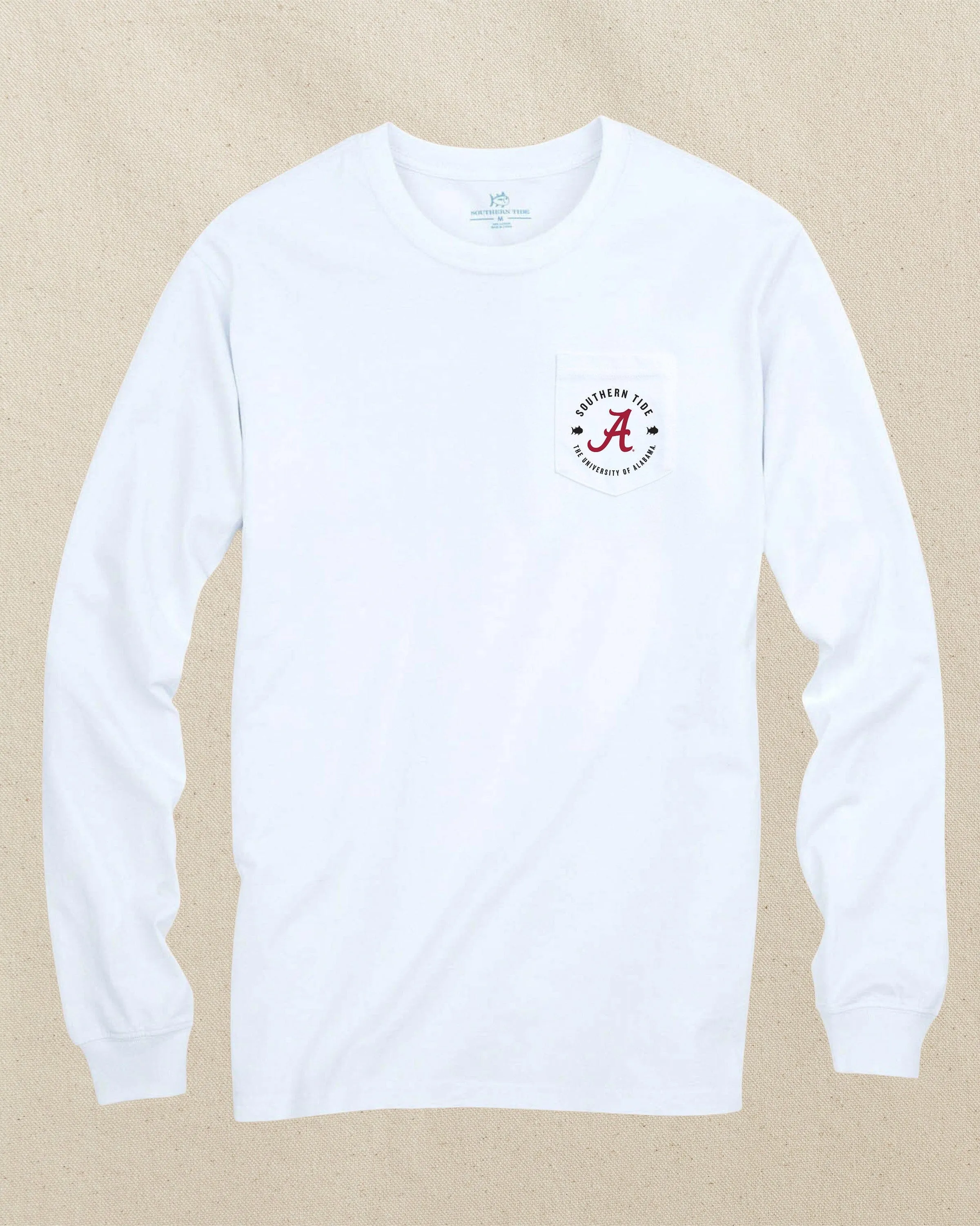 Alabama Crimson Tide Gameday Bonfire Long Sleeve T-Shirt sold by Southern Tide product image thumbnail 3