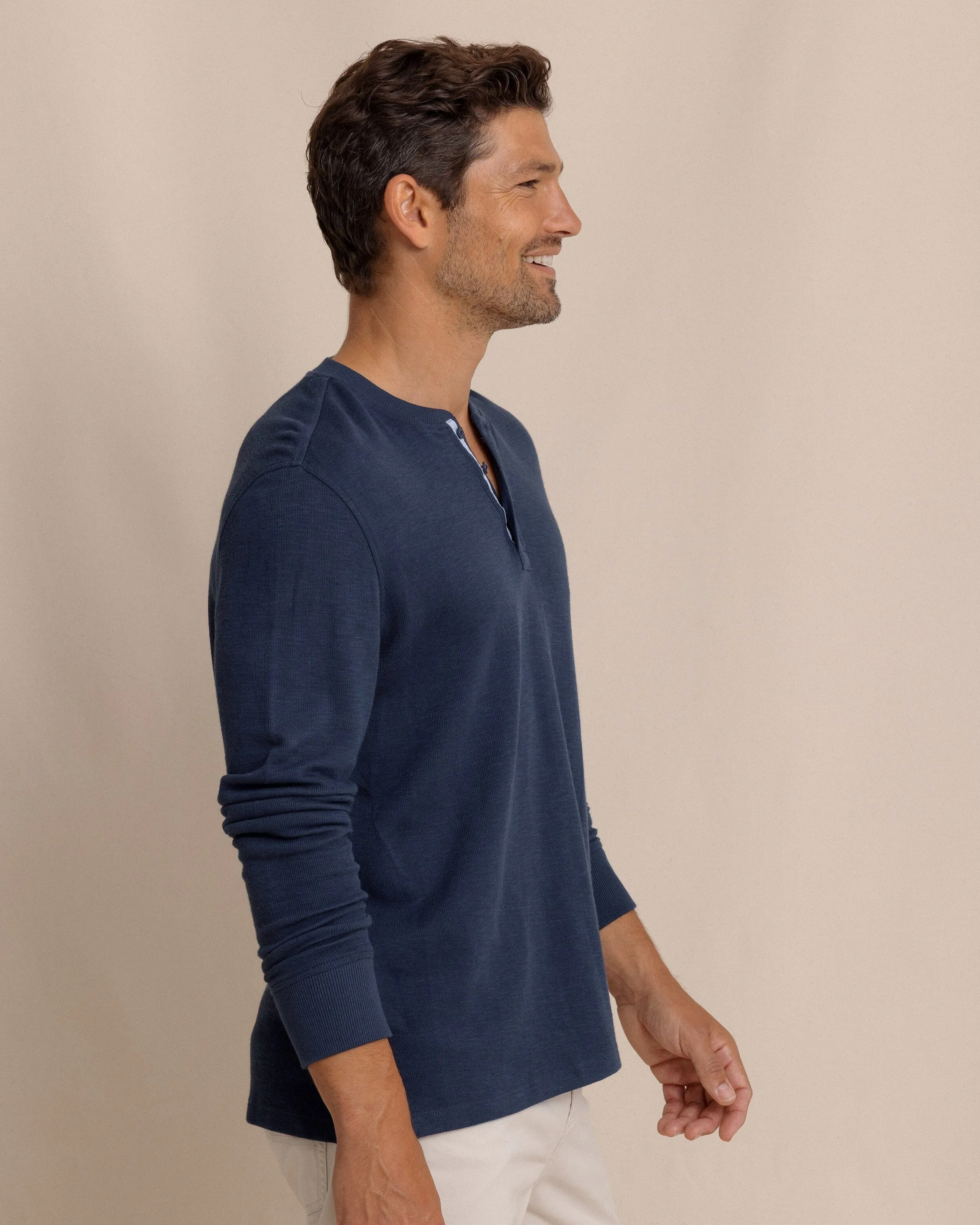 Riveroak Rib Knit Henley sold by Southern Tide product image thumbnail 5