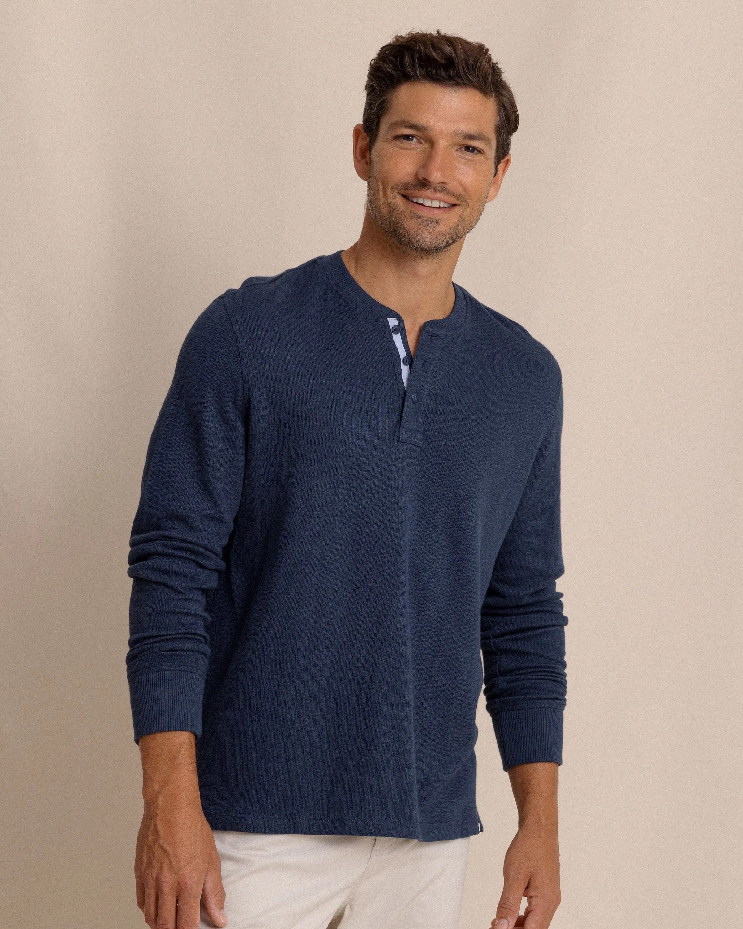 Riveroak Rib Knit Henley sold by Southern Tide product image thumbnail 3