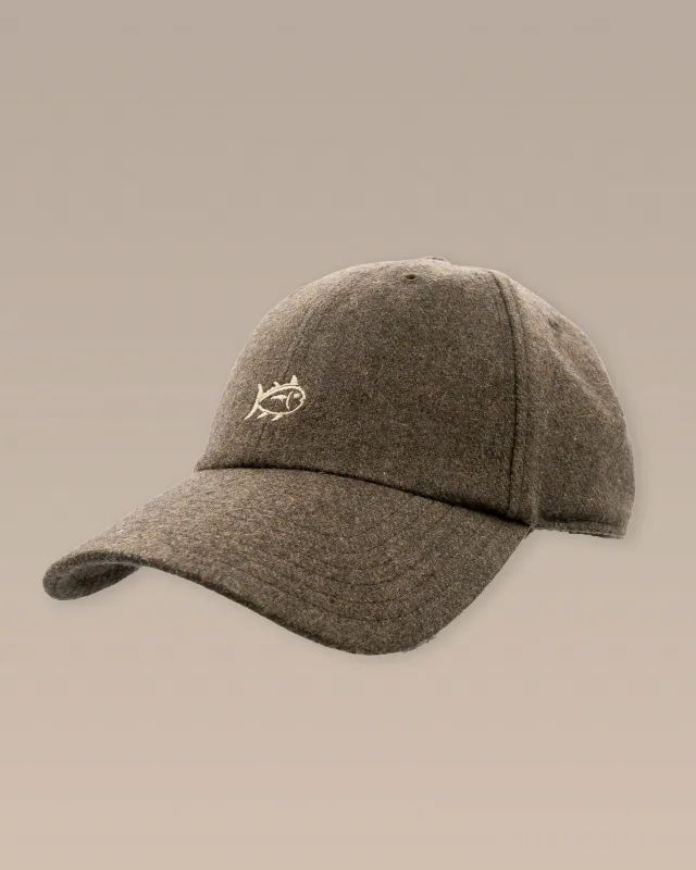 Skipjack Wool Leather Strap Hat - Sage sold by Southern Tide
