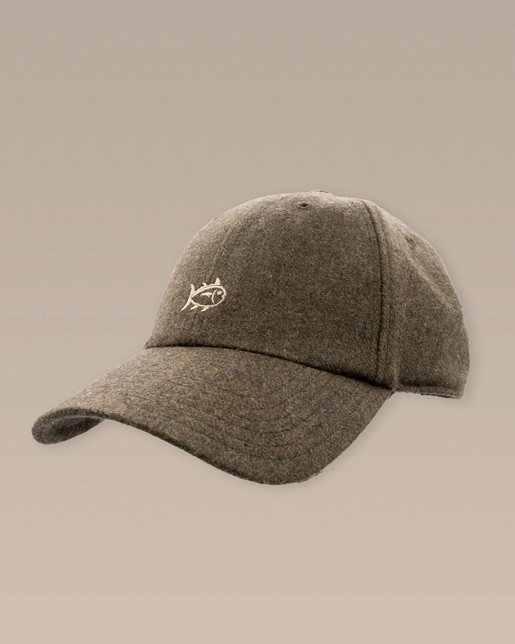 Skipjack Wool Leather Strap Hat - Sage sold by Southern Tide