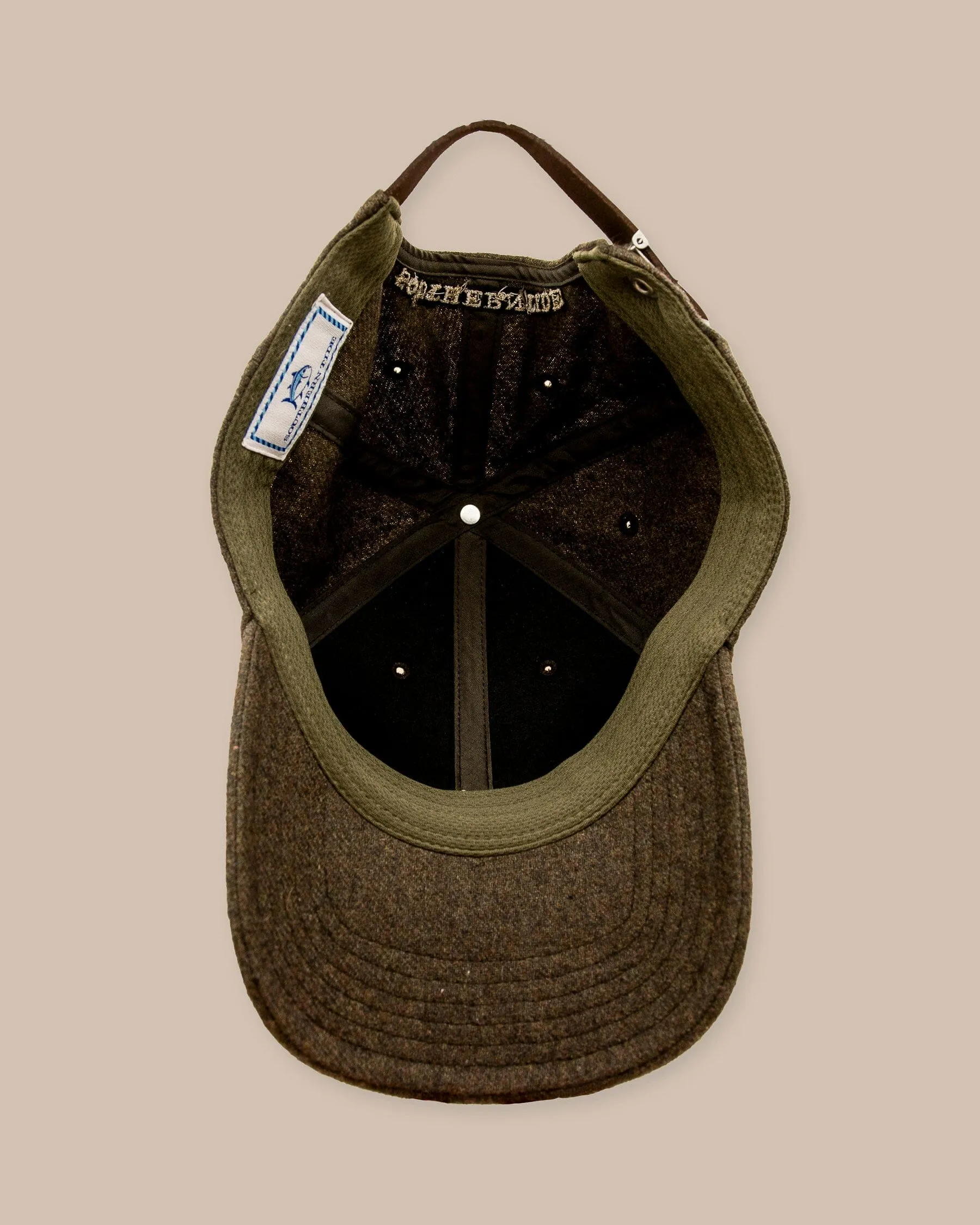 Skipjack Wool Leather Strap Hat - Sage sold by Southern Tide product image thumbnail 3
