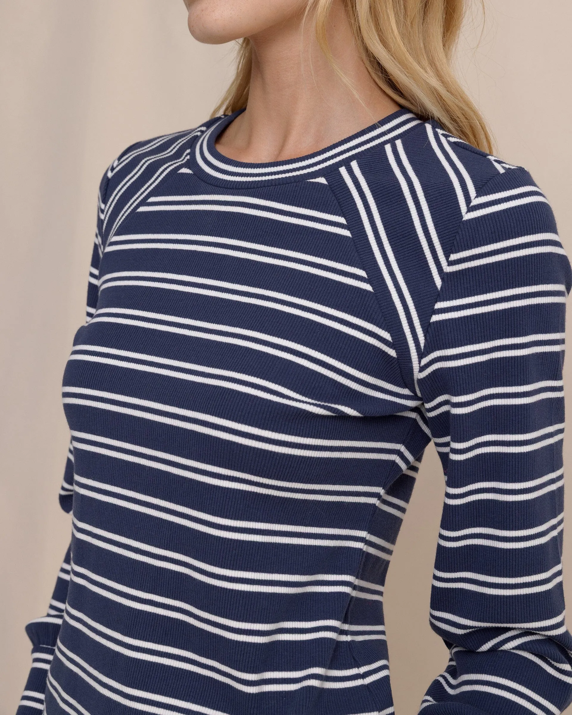 Molley Stripe Long Sleeve Rib Top sold by Southern Tide product image thumbnail 4
