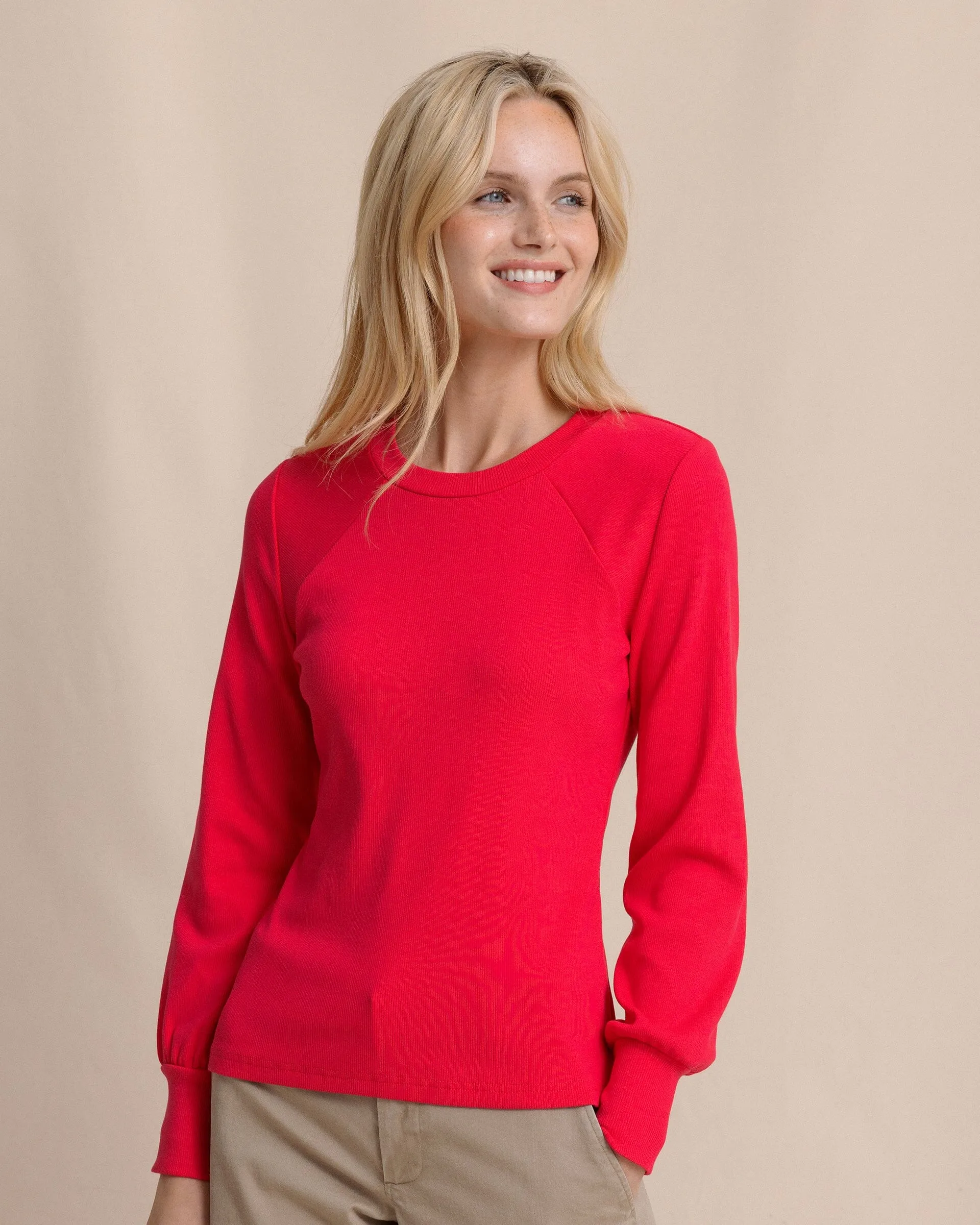 Molley Long Sleeve Rib Top sold by Southern Tide product image thumbnail 3