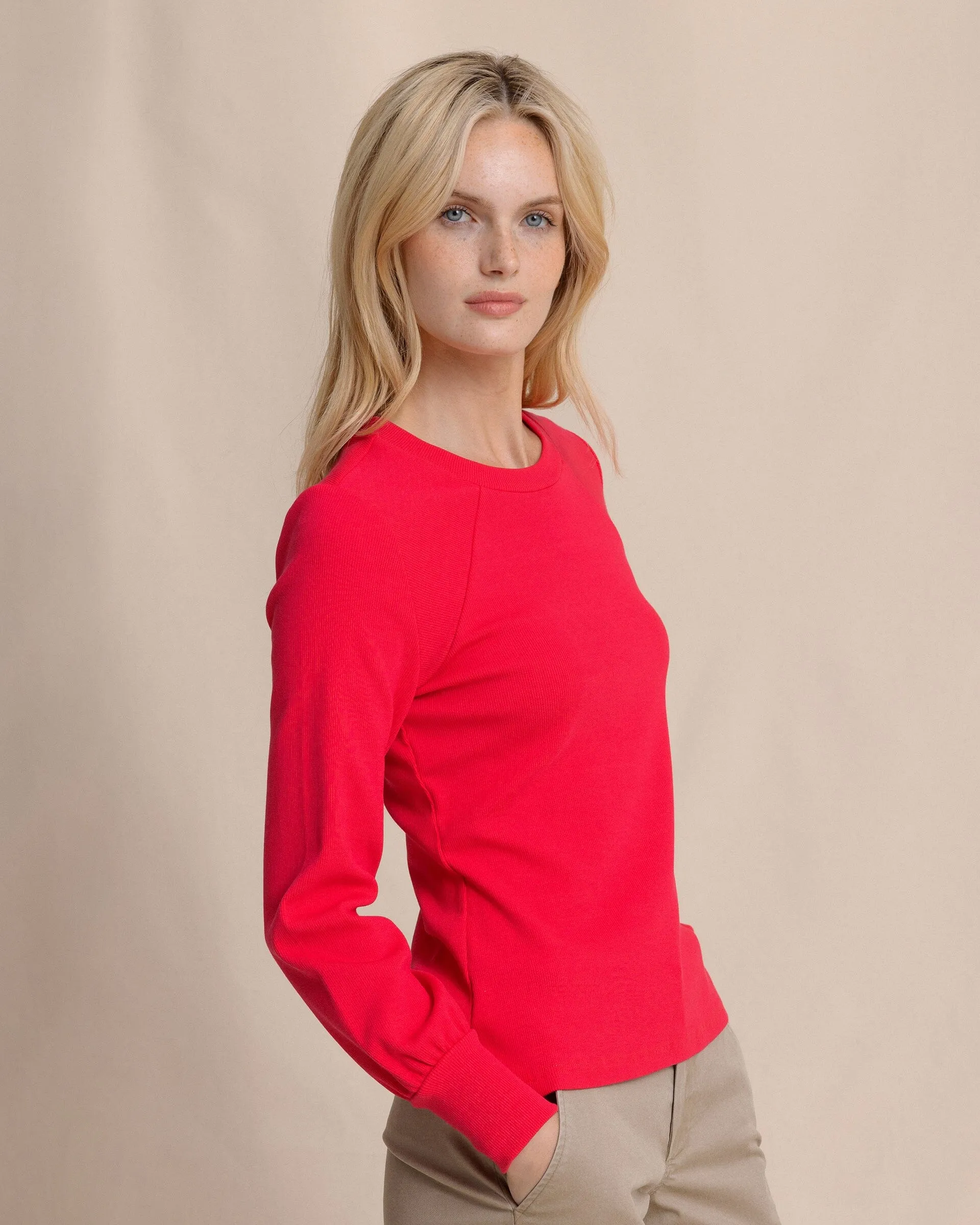 Molley Long Sleeve Rib Top sold by Southern Tide product image thumbnail 5