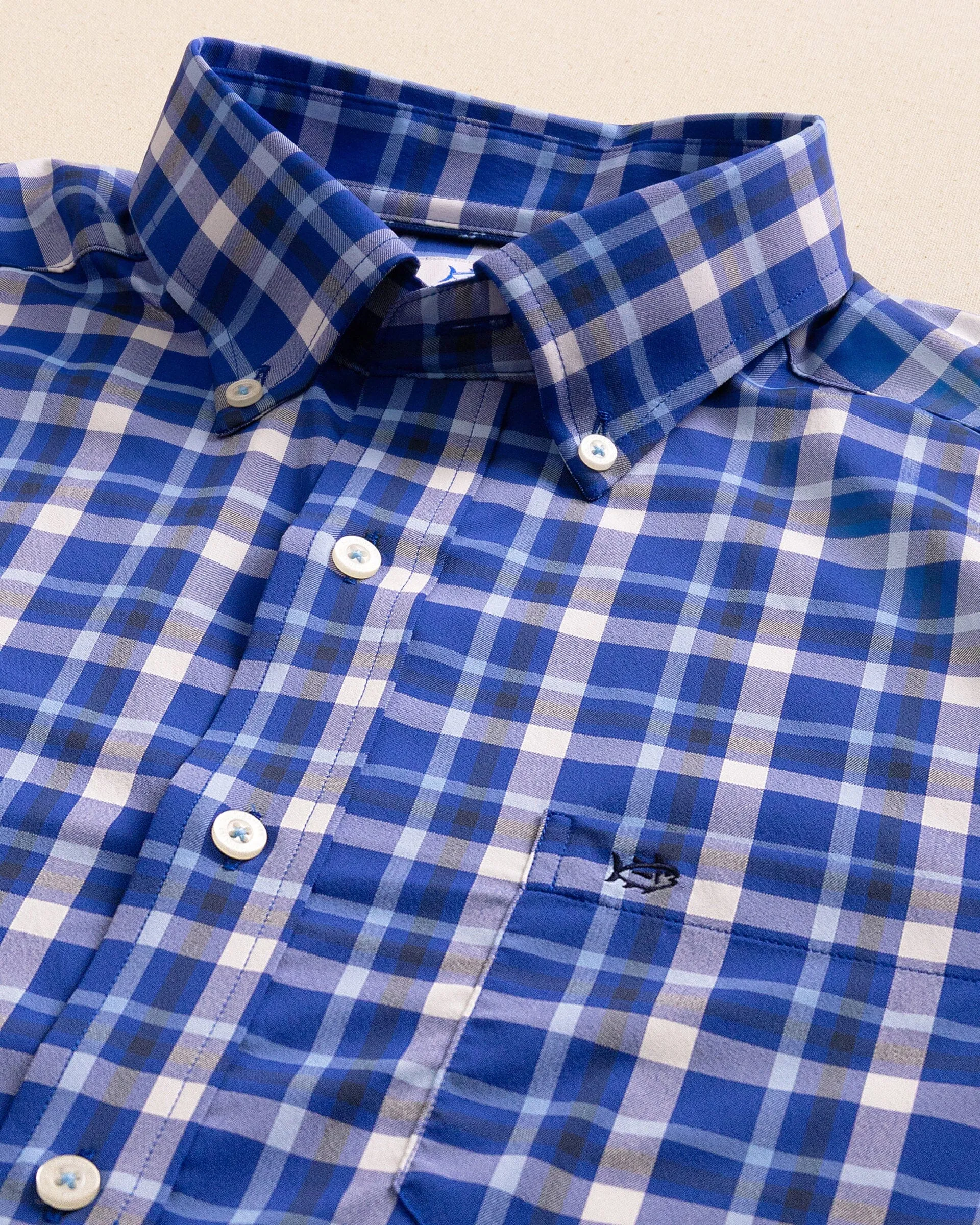 River Ridge Plaid brrr°® Intercoastal Long Sleeve Sport Shirt sold by Southern Tide product image thumbnail 4