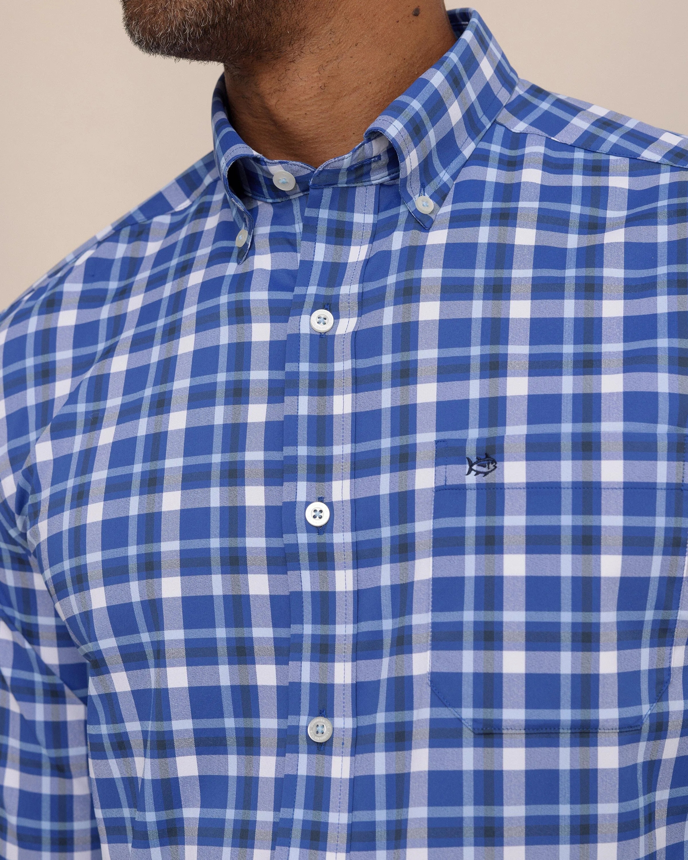 River Ridge Plaid brrr°® Intercoastal Long Sleeve Sport Shirt sold by Southern Tide product image thumbnail 5