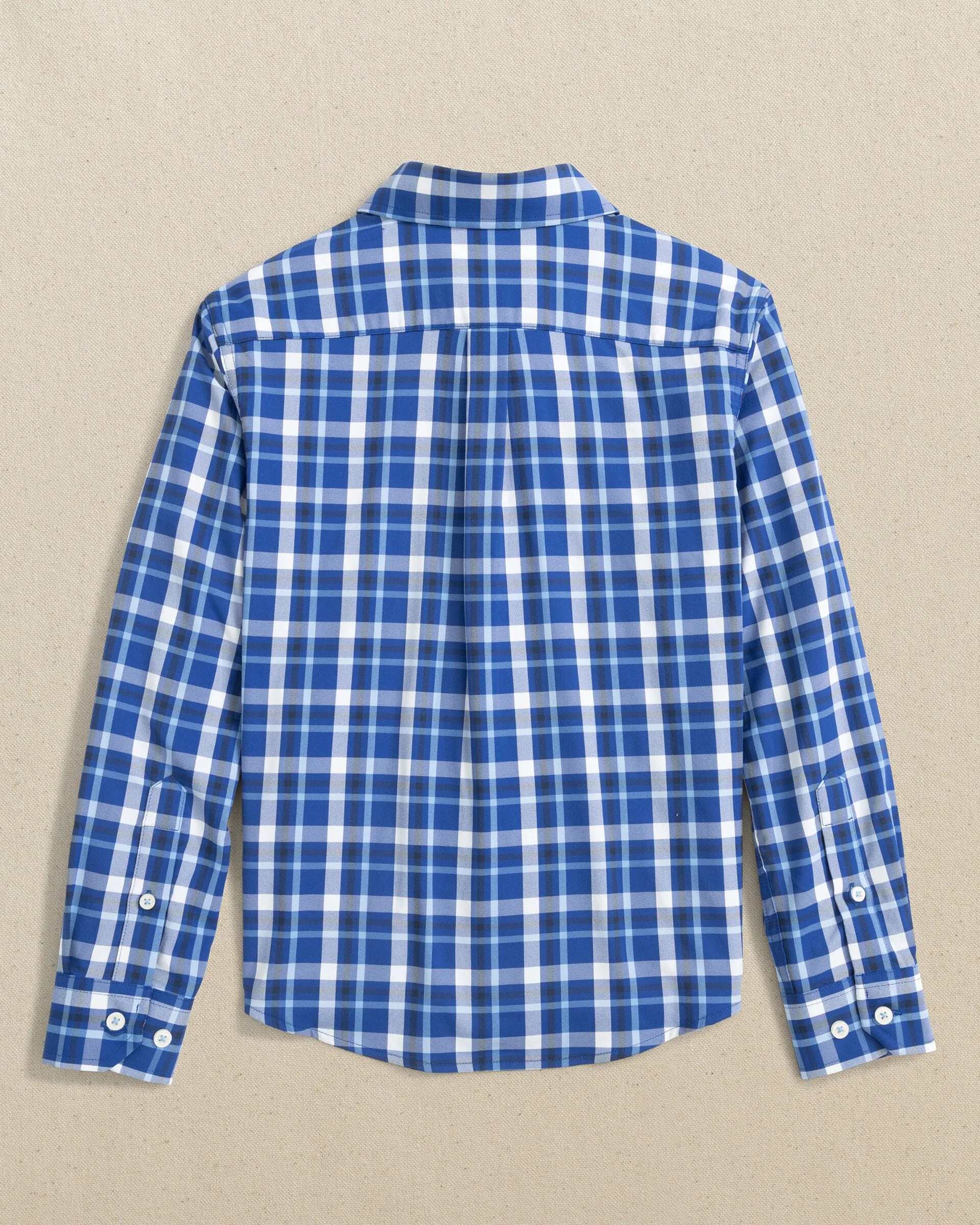 Boys River Ridge Plaid Intercoastal Long Sleeve Sport Shirt sold by Southern Tide product image thumbnail 4
