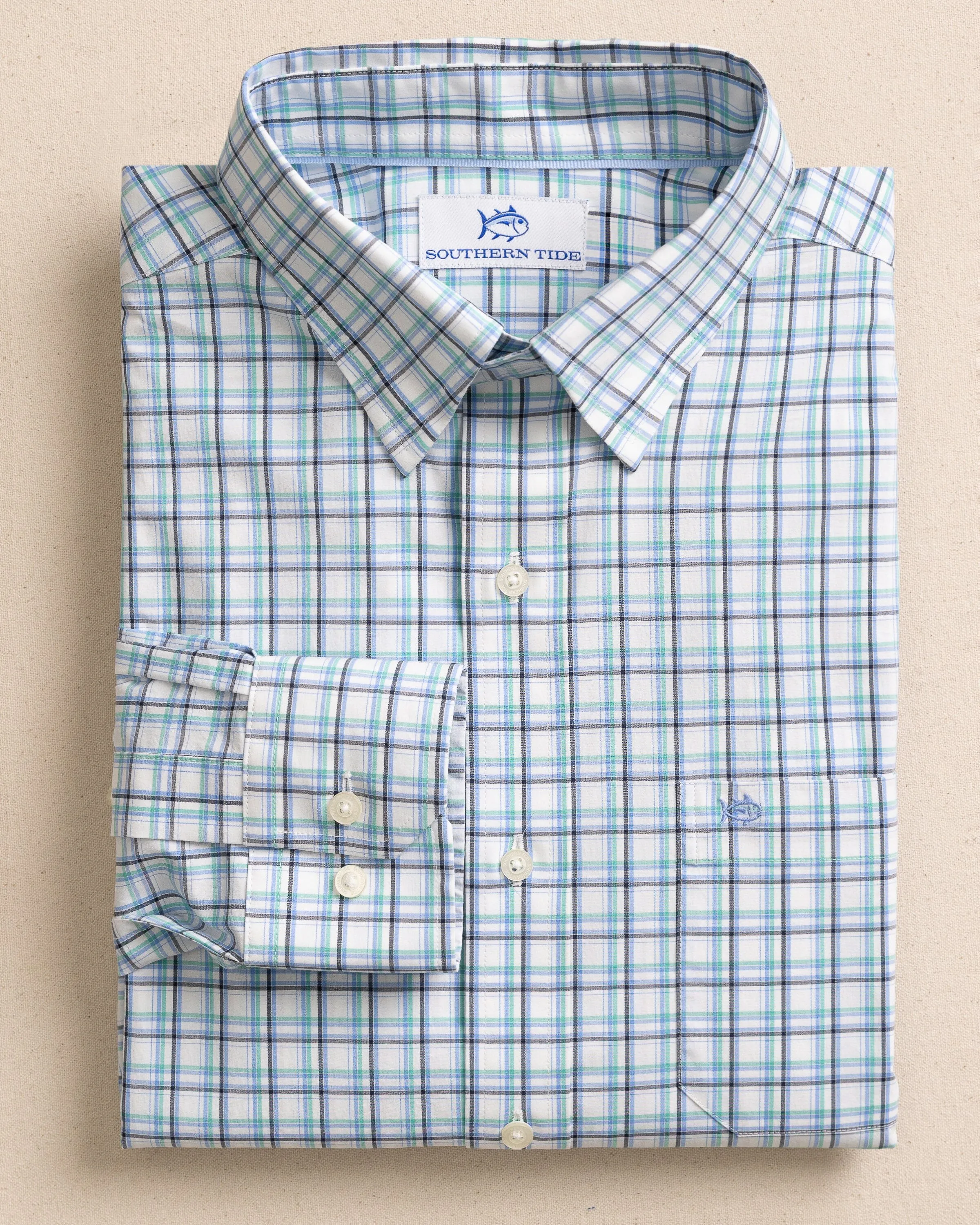 Sawmill Plaid Charleston Sport Shirt sold by Southern Tide product image thumbnail 4