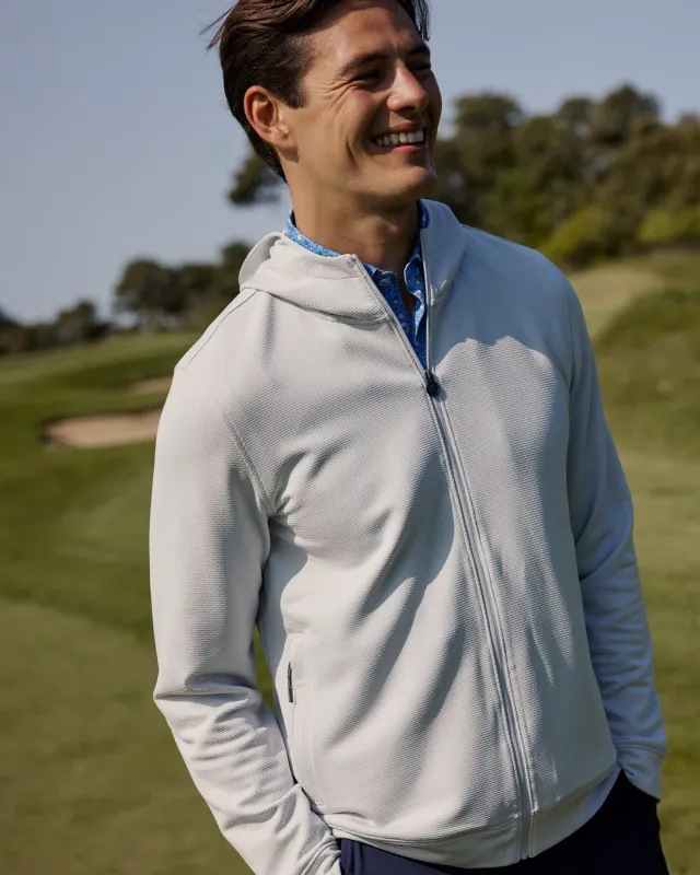 Schooner Full-Zip Hoodie - Silver Lake sold by Southern Tide