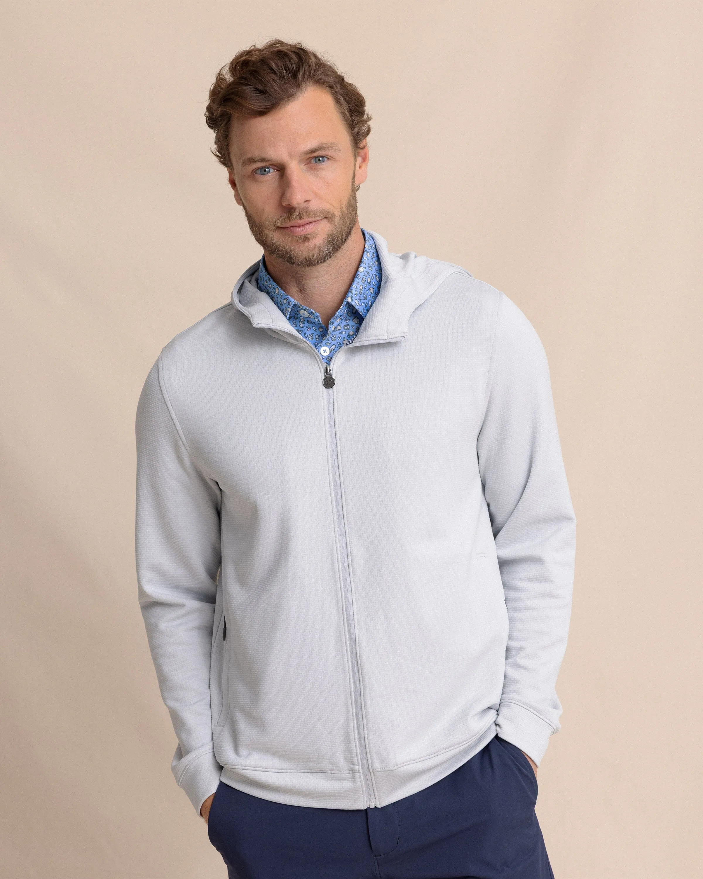 Schooner Full-Zip Hoodie - Silver Lake sold by Southern Tide product image thumbnail 3