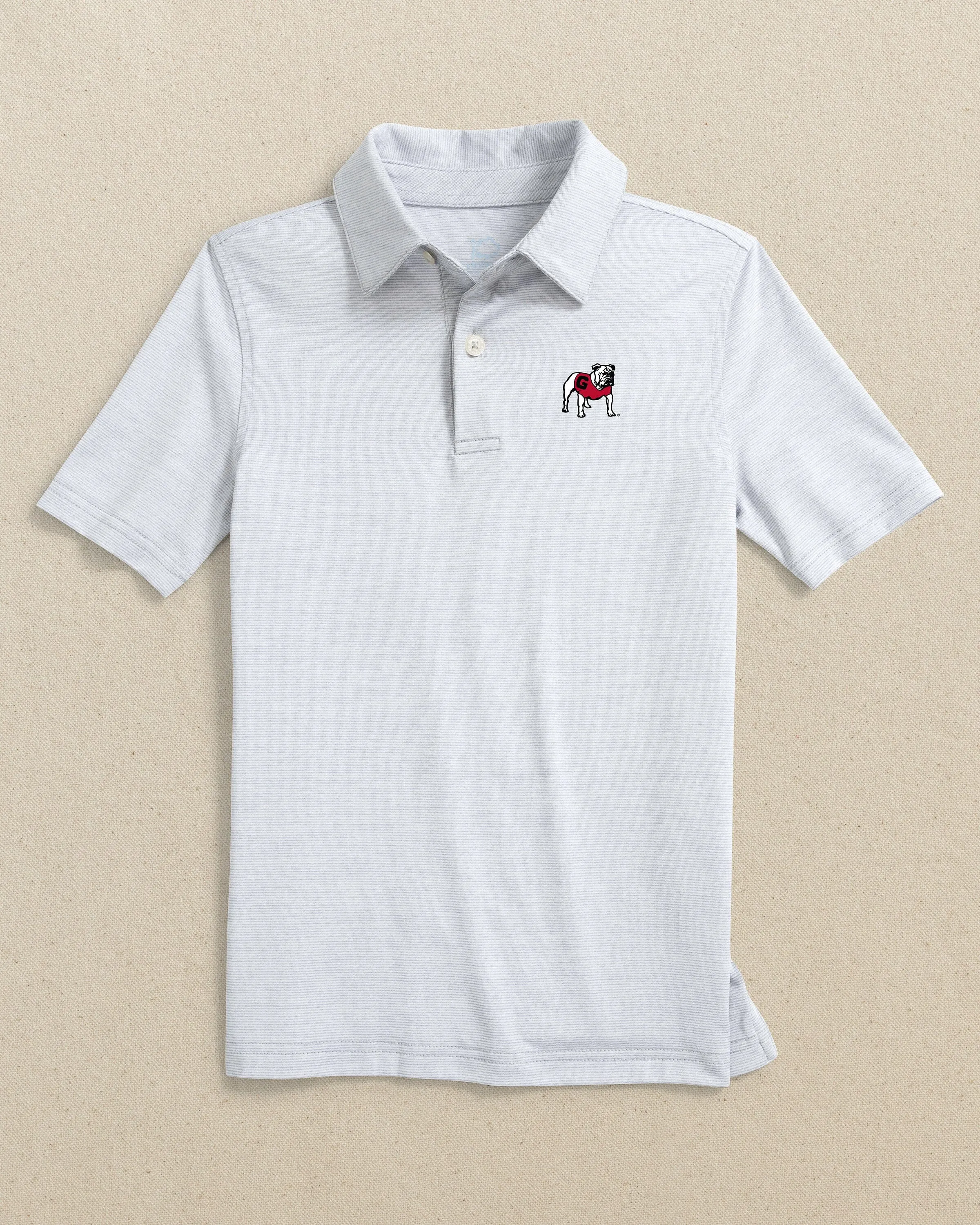 Georgia Bulldogs Boys Driver Spacedye Polo Shirt sold by Southern Tide